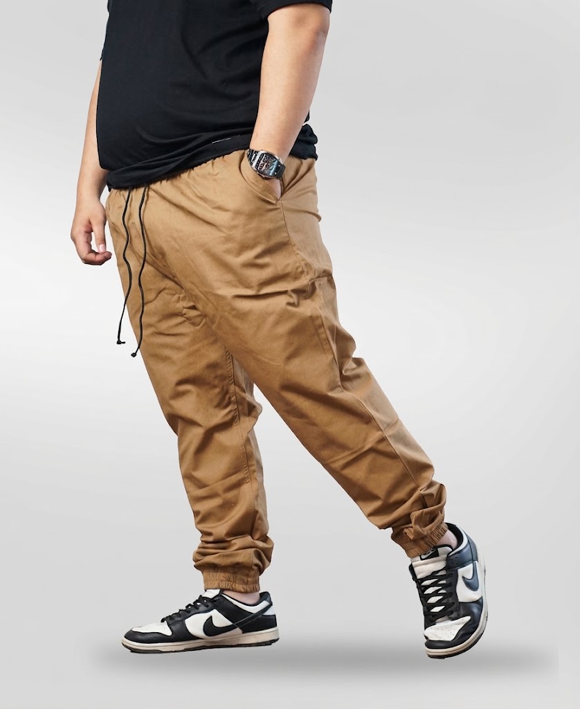 Celana Jogger Big Size Jumbo - Mocca | BigJordan