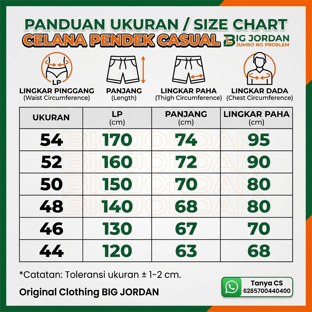 SANTUY CELANA KOLOR PENDEK - HITAM 3