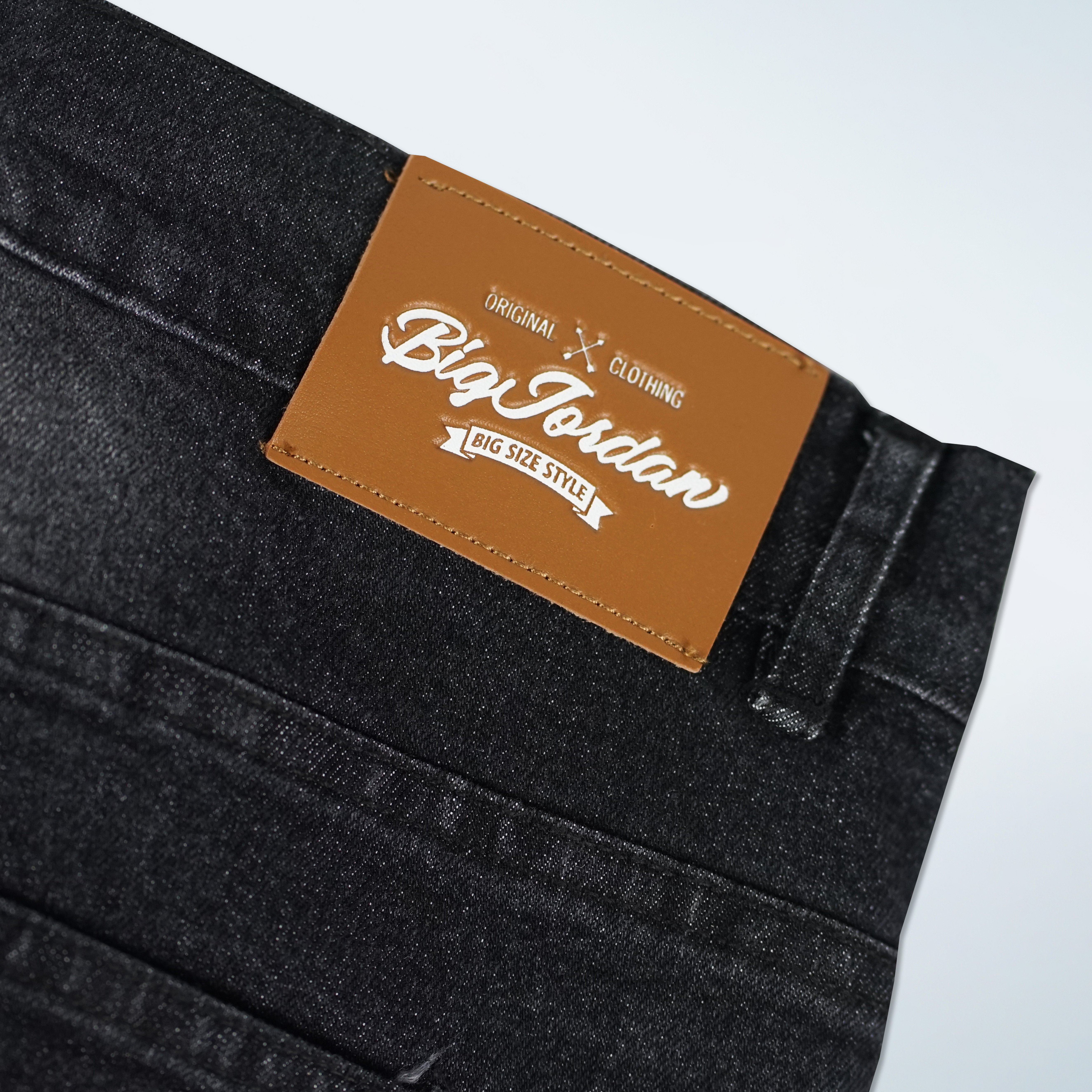 HOGAN Celana Jeans Pria Big Size Washed Black Denim Slimfit Stretch | bigjordan 8