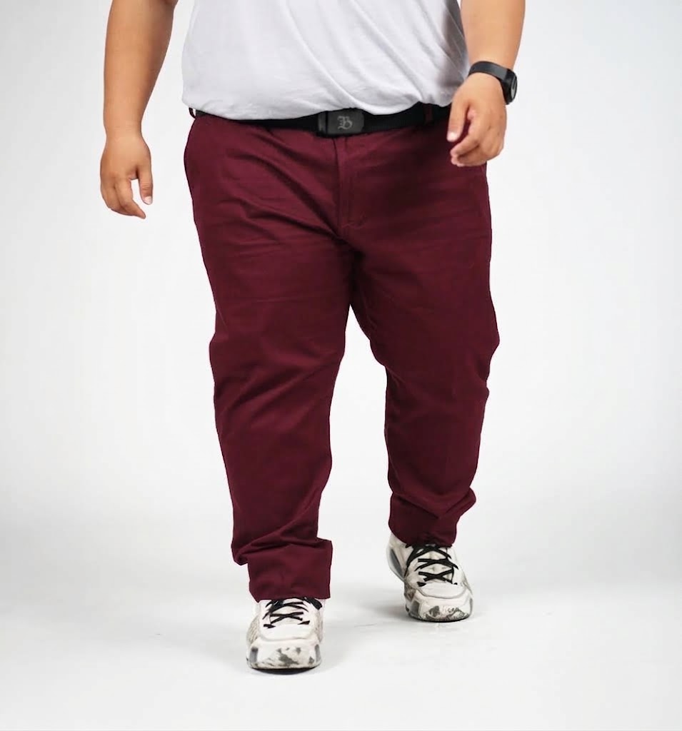 CELANA CHINO MAROON 46 48 50 52 54