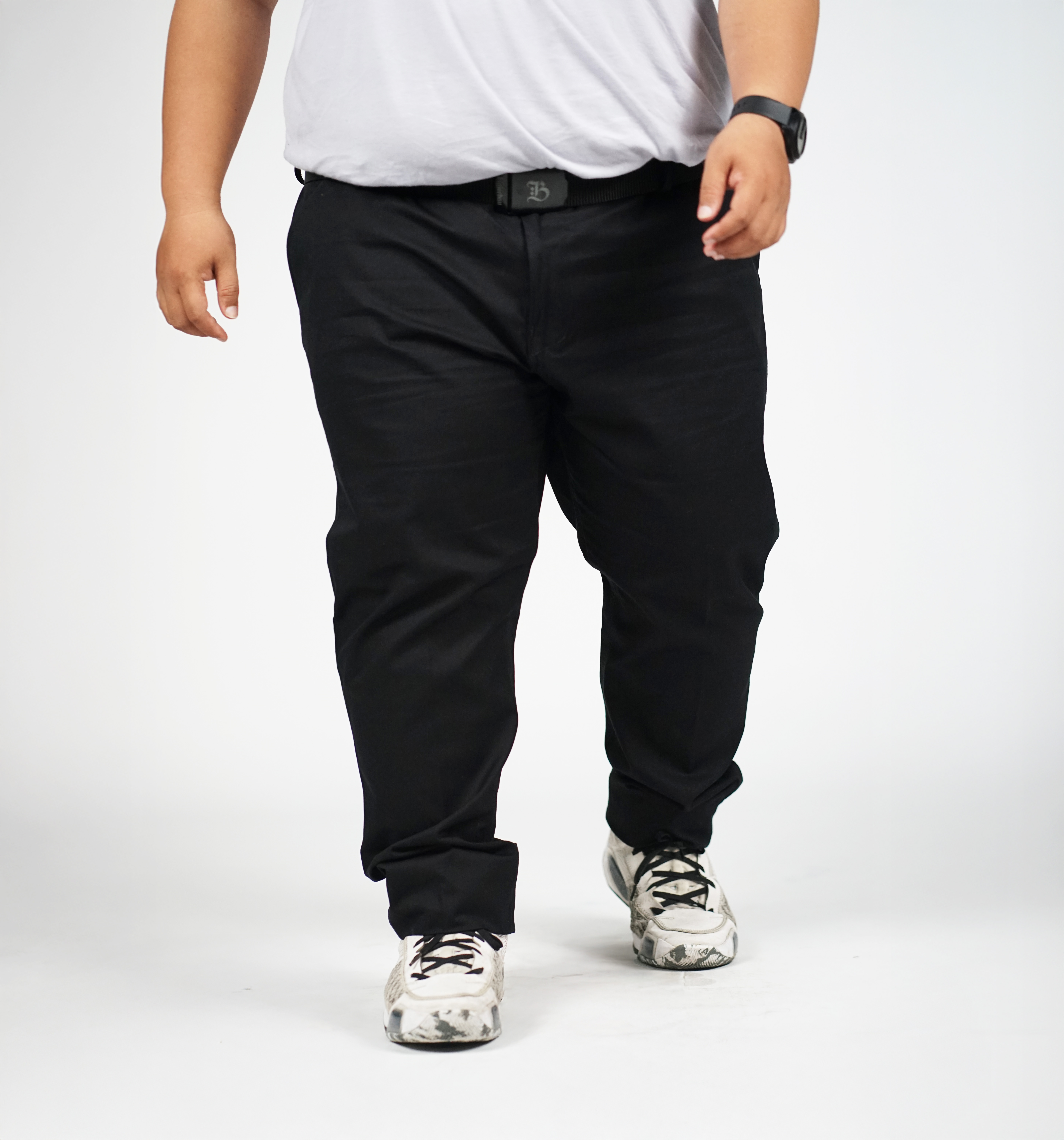 CELANA CHINO HITAM 46 48 50 52 54
