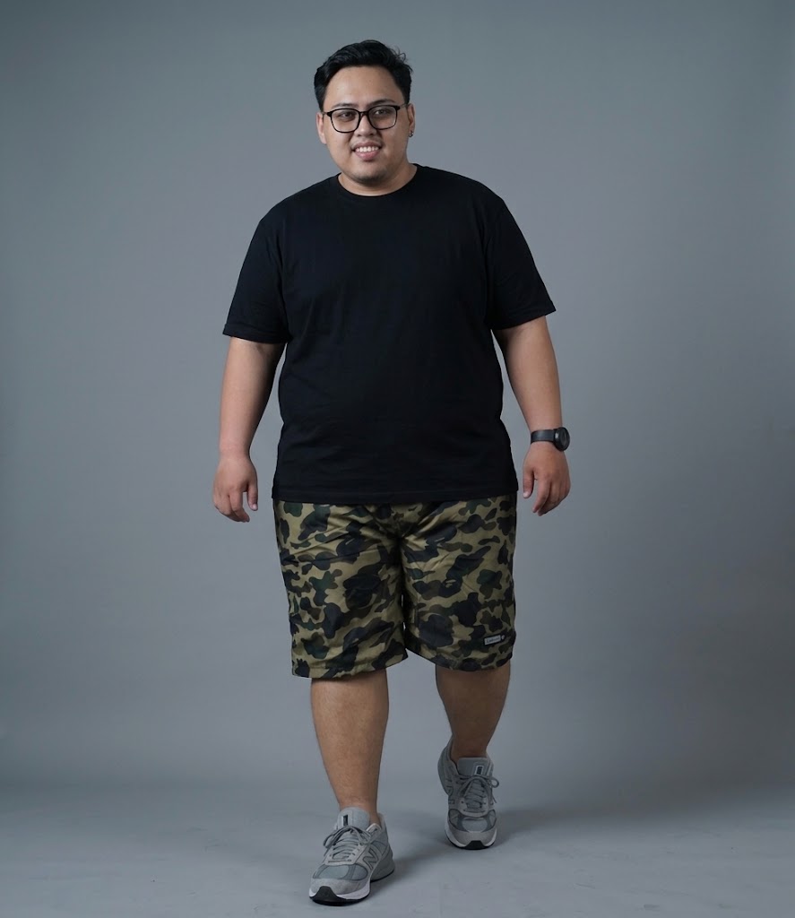 CELANA PENDEK PARASUT BIG SIZE MOTIF ARMY US WOODLAND 3