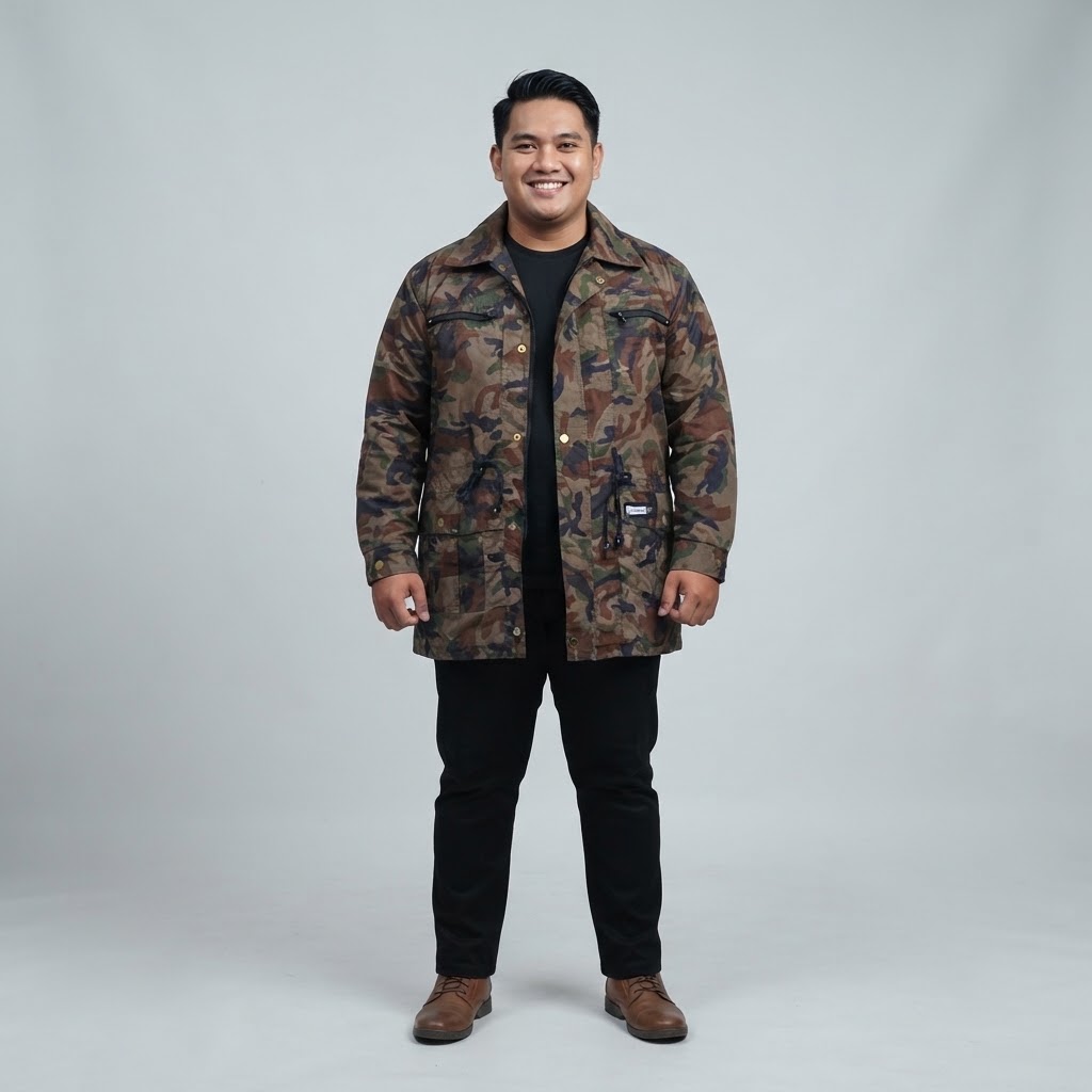 MEGATRON JAKET PARKA ARMY HIJAU 2XL