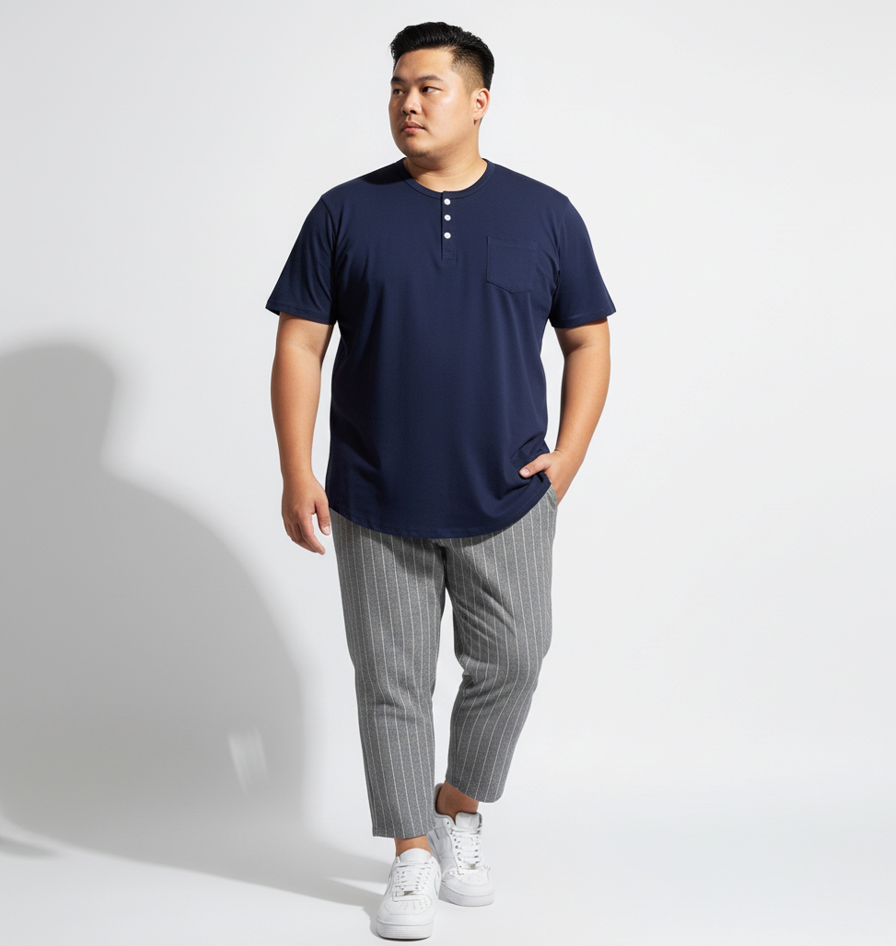 KAOS KOKO KURTA NAVY 4XL 5XL 6XL 7XL 8XL