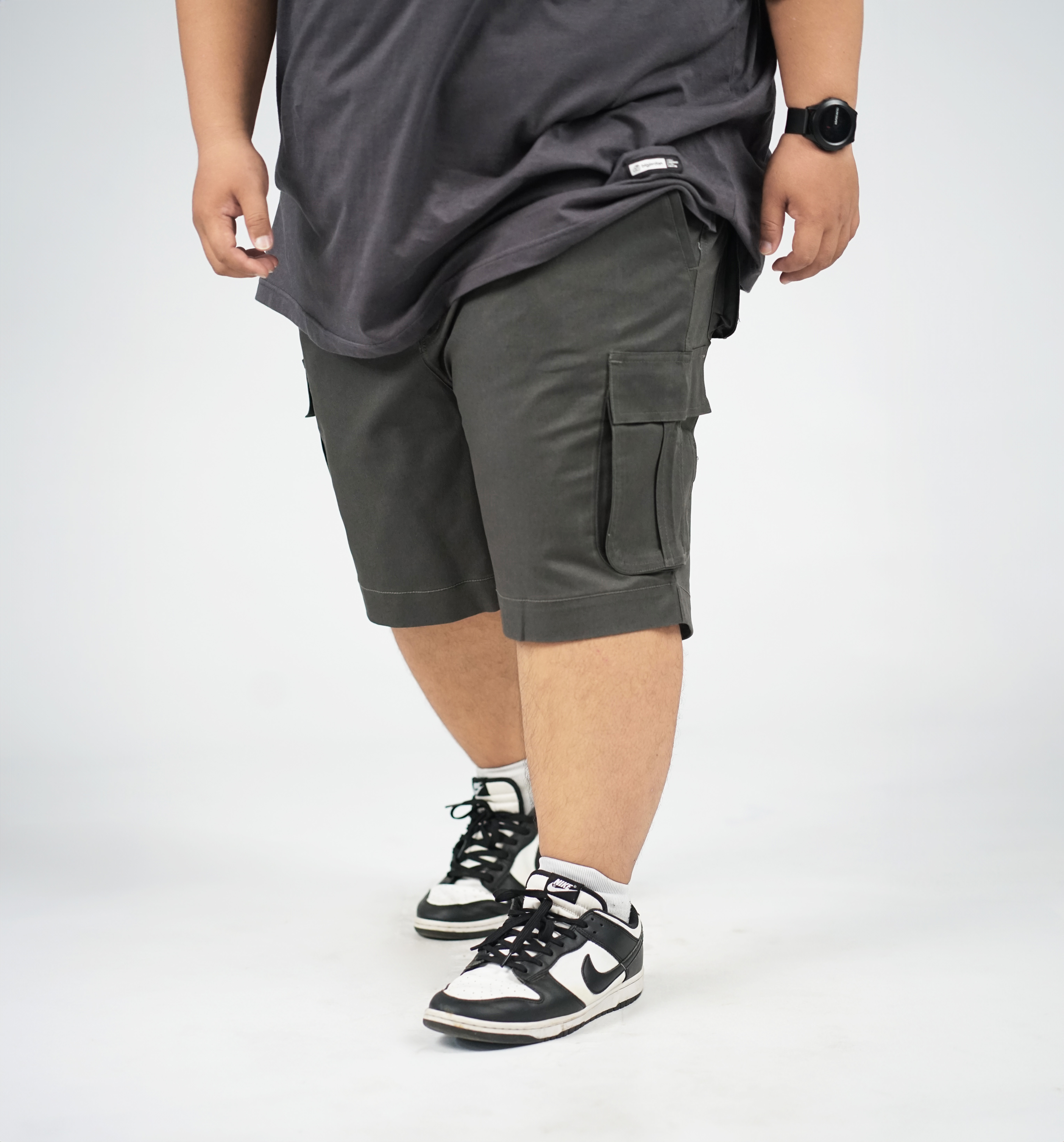 CELANA KARGO PENDEK ABU TUA 2