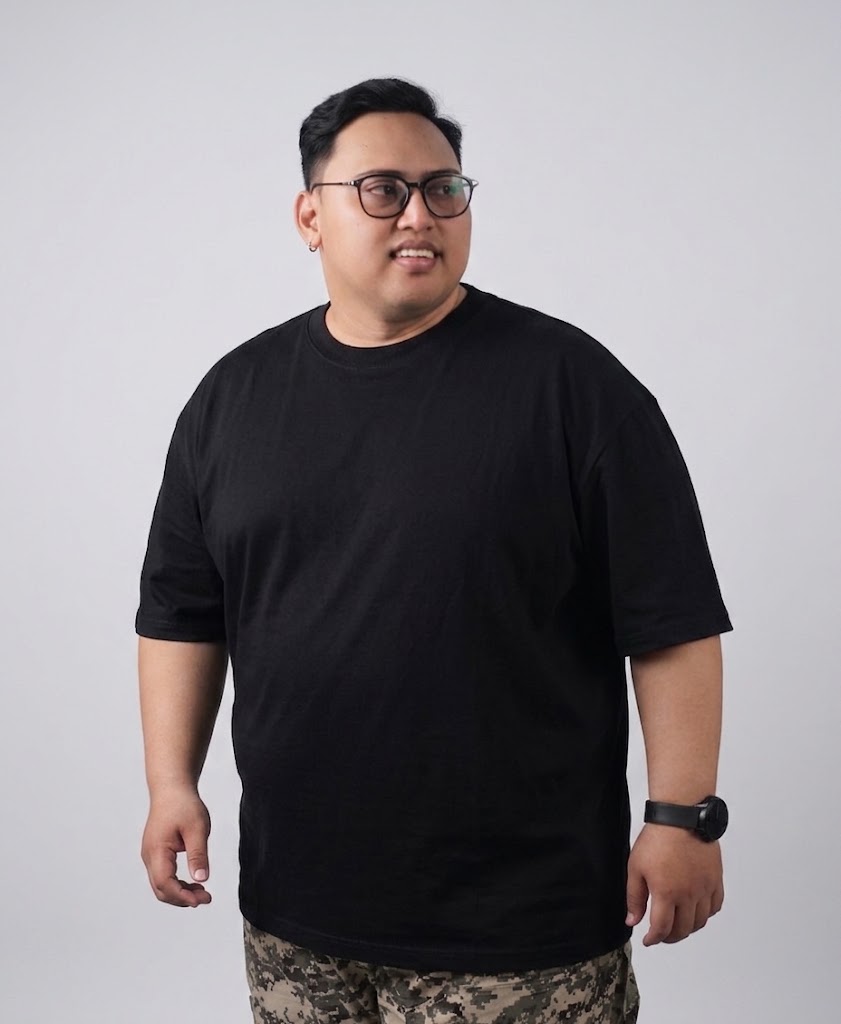 KAOS O-NECK HITAM
