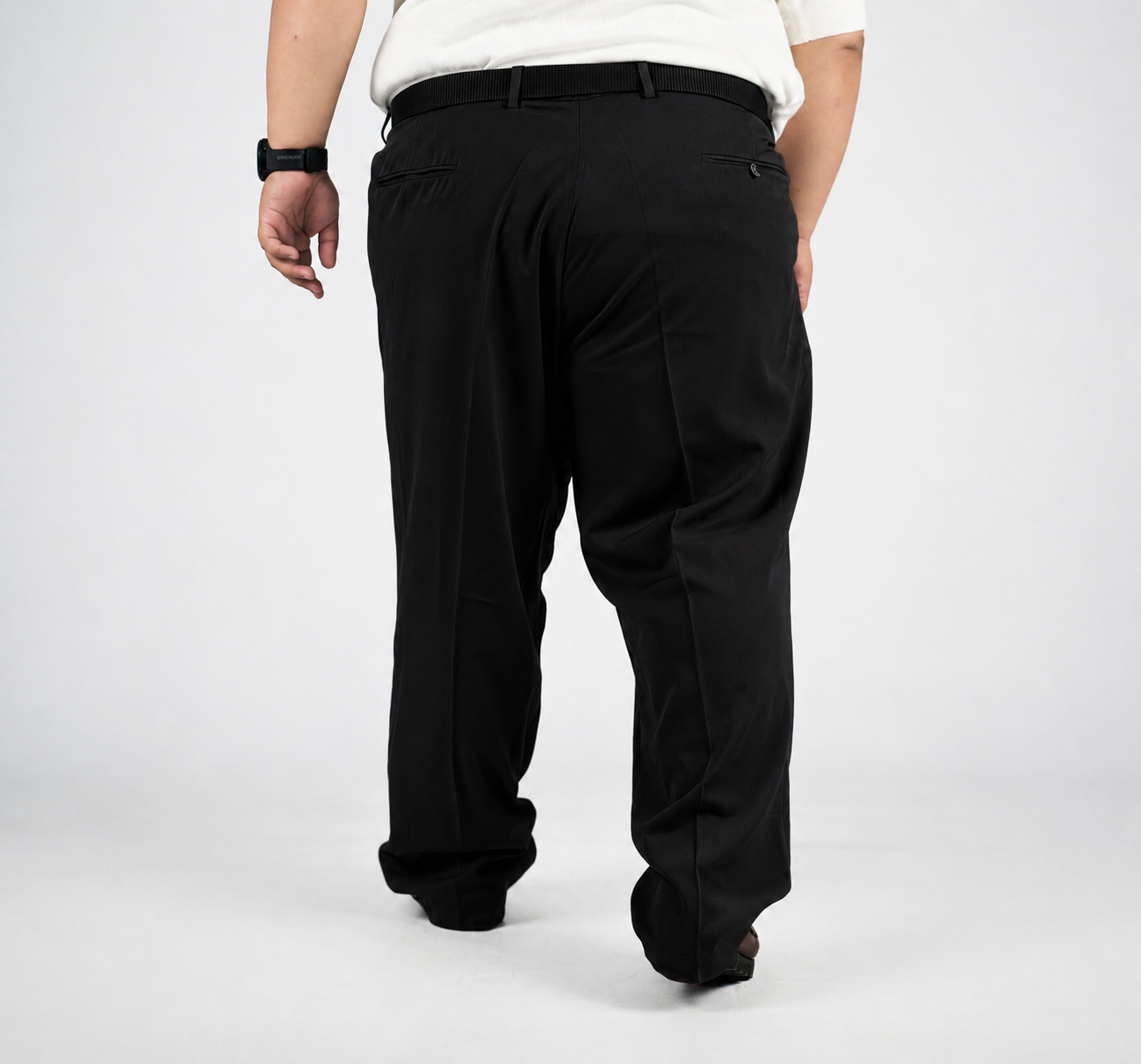 CELANA BAHAN FORMAL HITAM 3