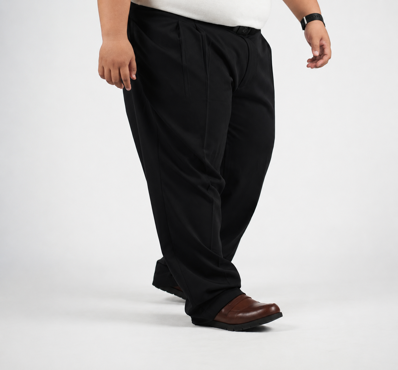 CELANA BAHAN FORMAL HITAM