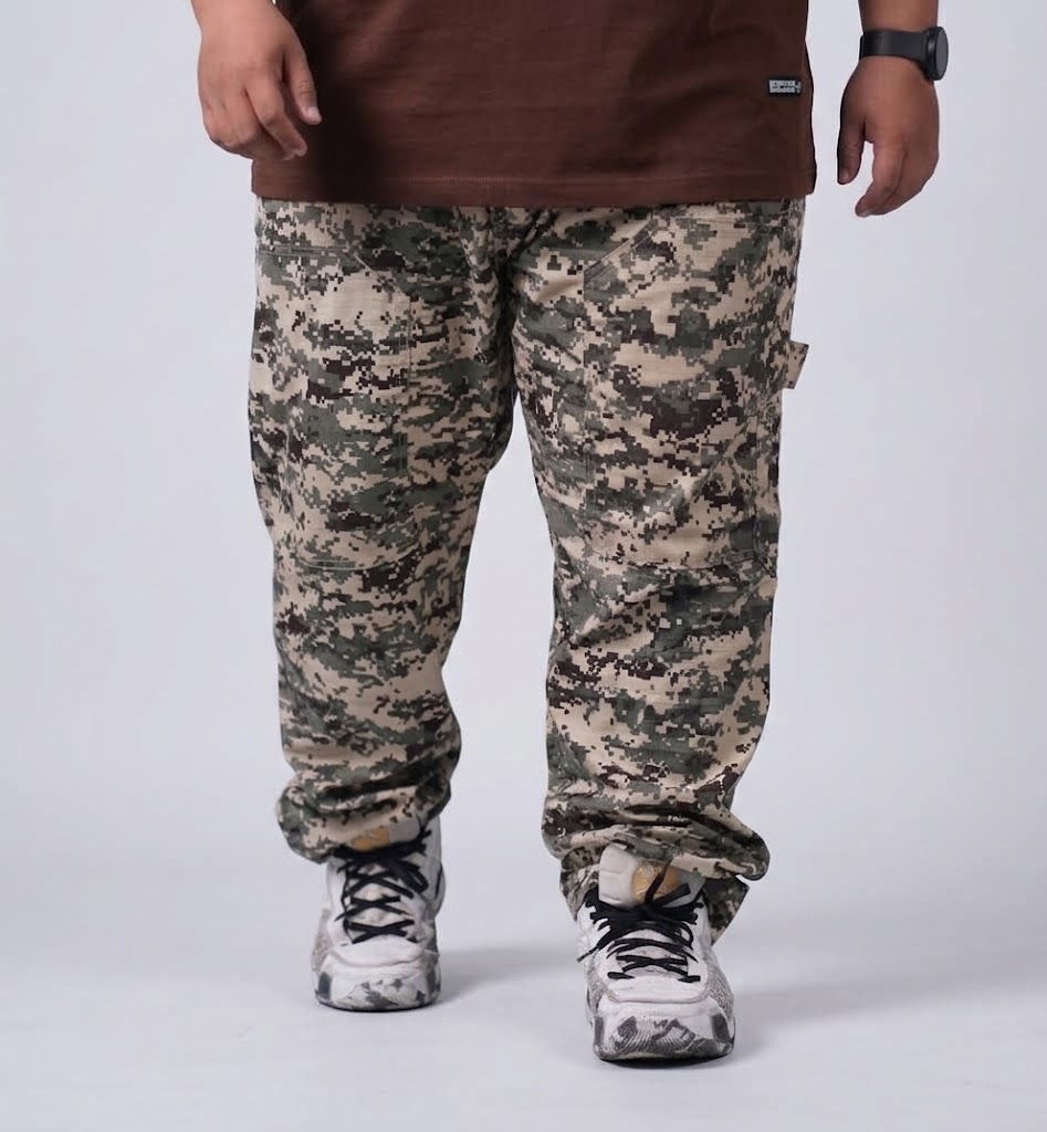 ROMANO Celana Carpenter Camo Double Knee
