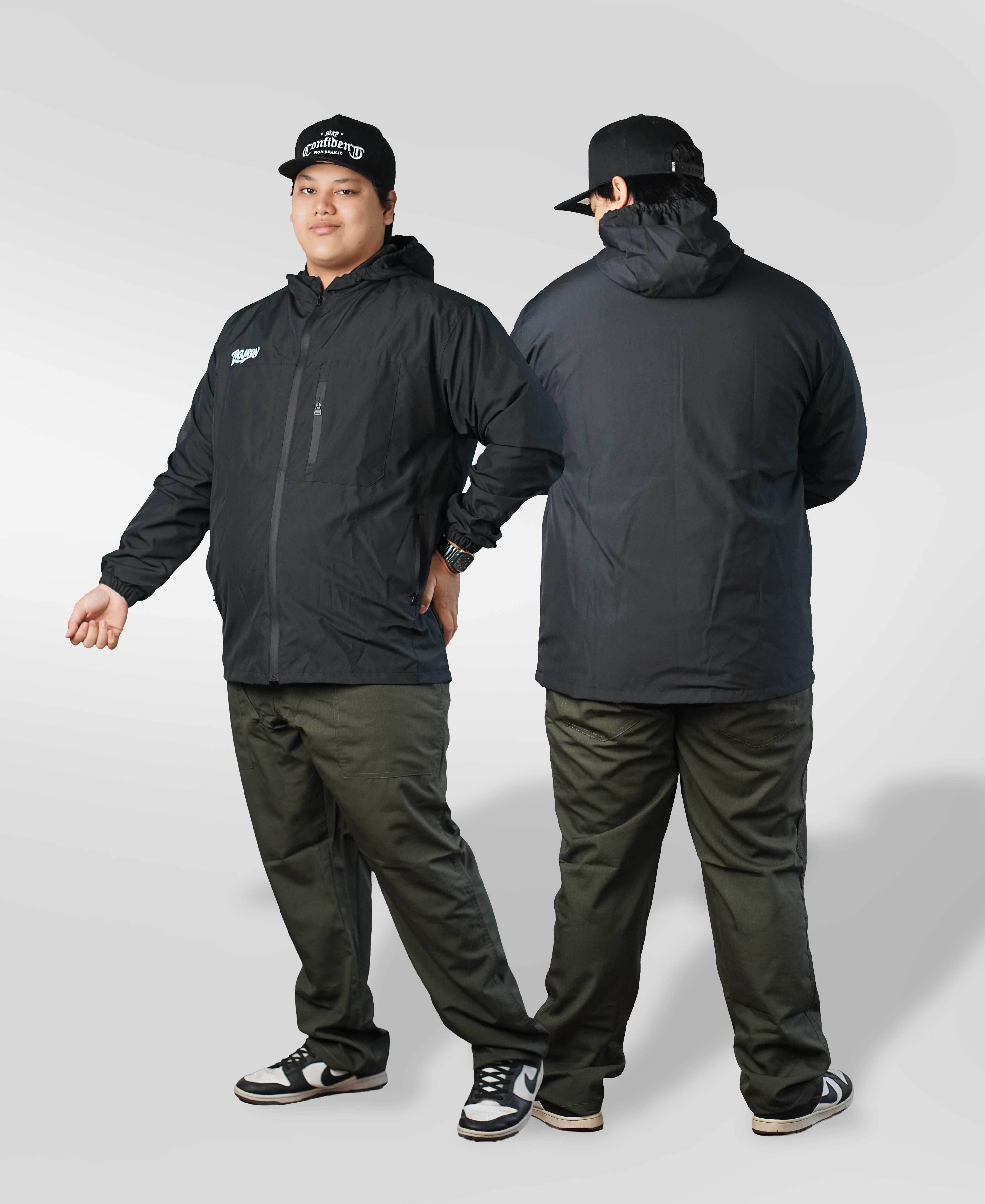 STEFANO - JAKET PARASUT BIG SIZE 4