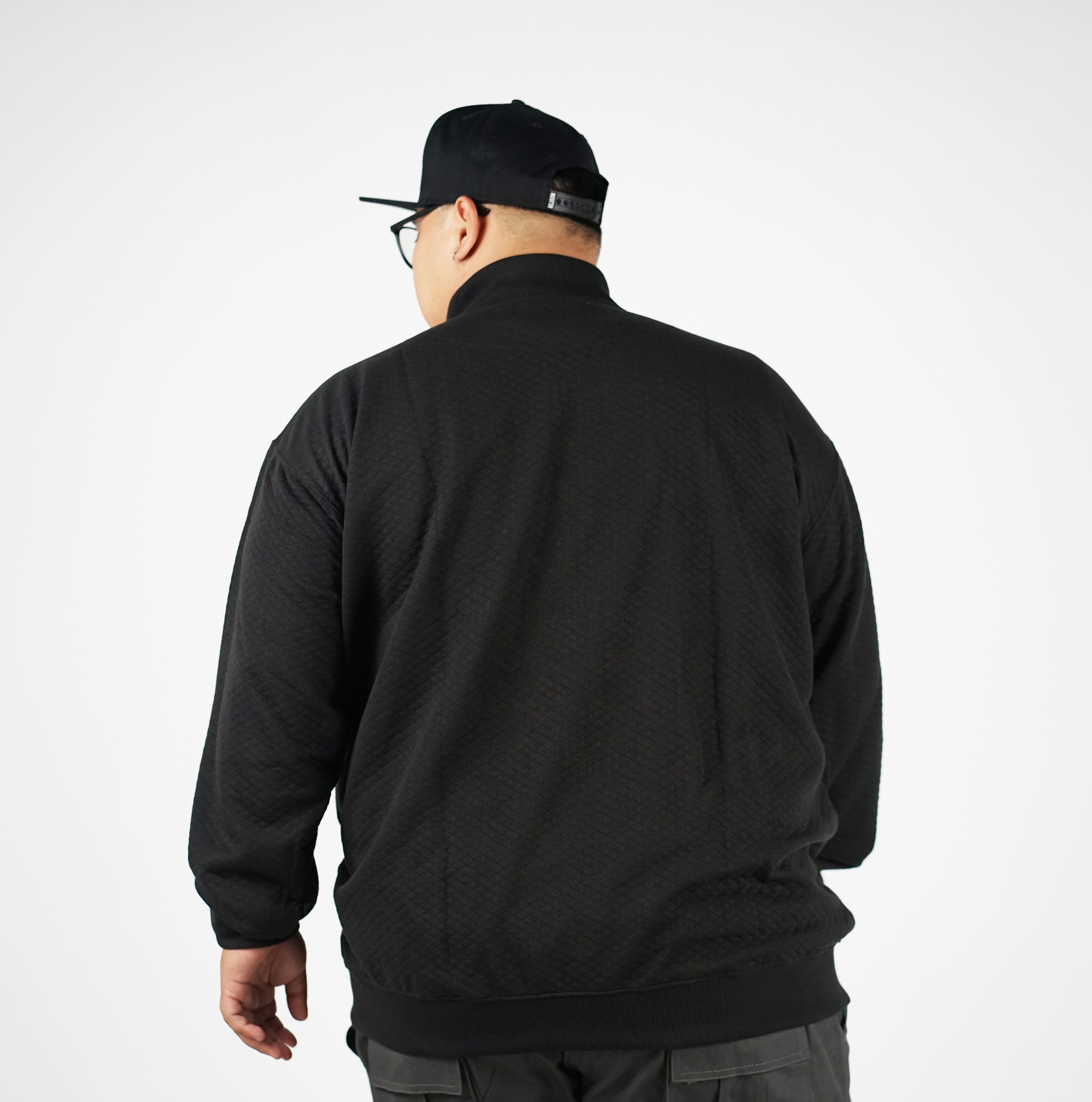 DIAMANTE JAKET BOMBER HITAM 2