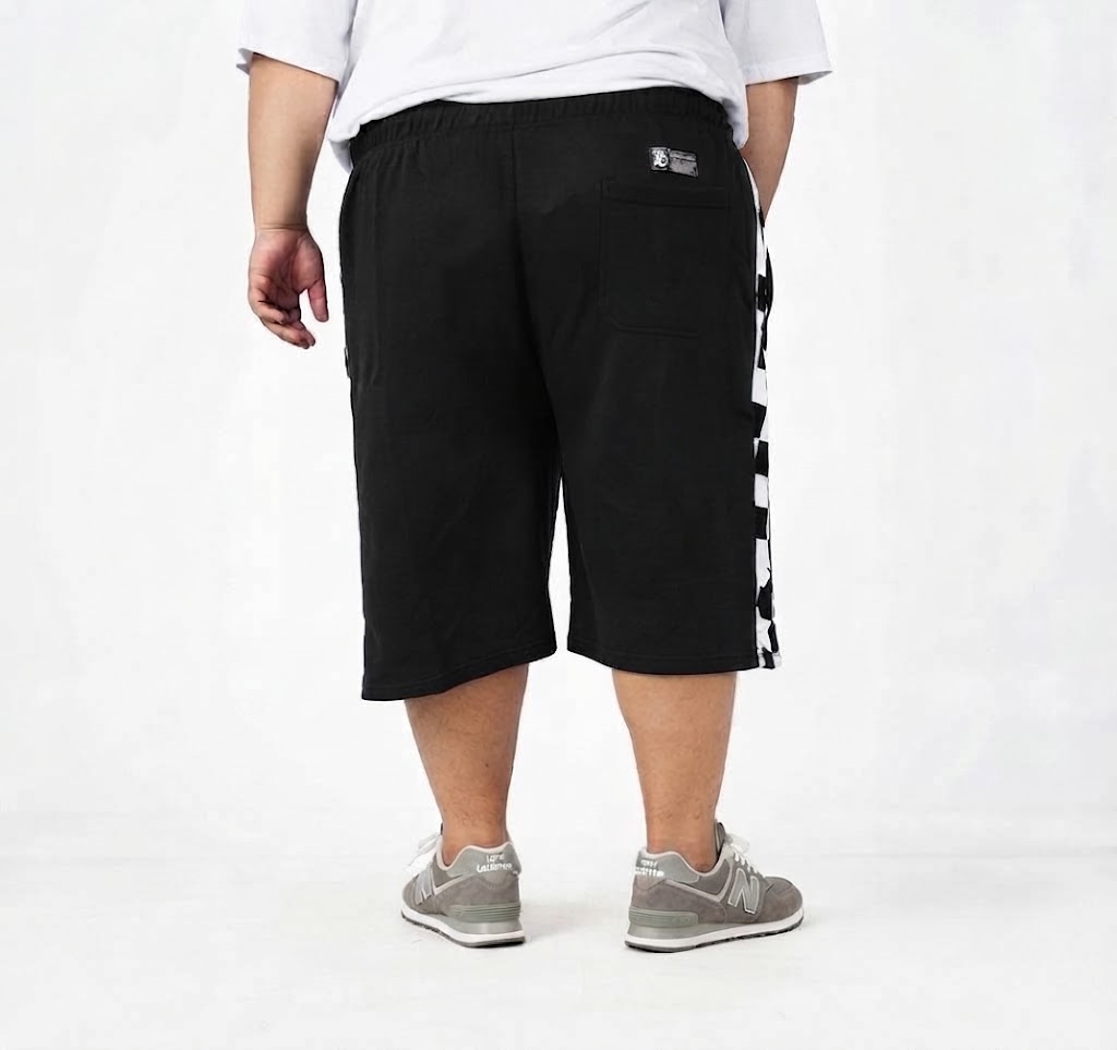 BLANCOVIC - Celana Pendek Pria Big Size Jumbo Ukuran 42-52 Nyaman & Adem Warna Hitam | BigJordan 2