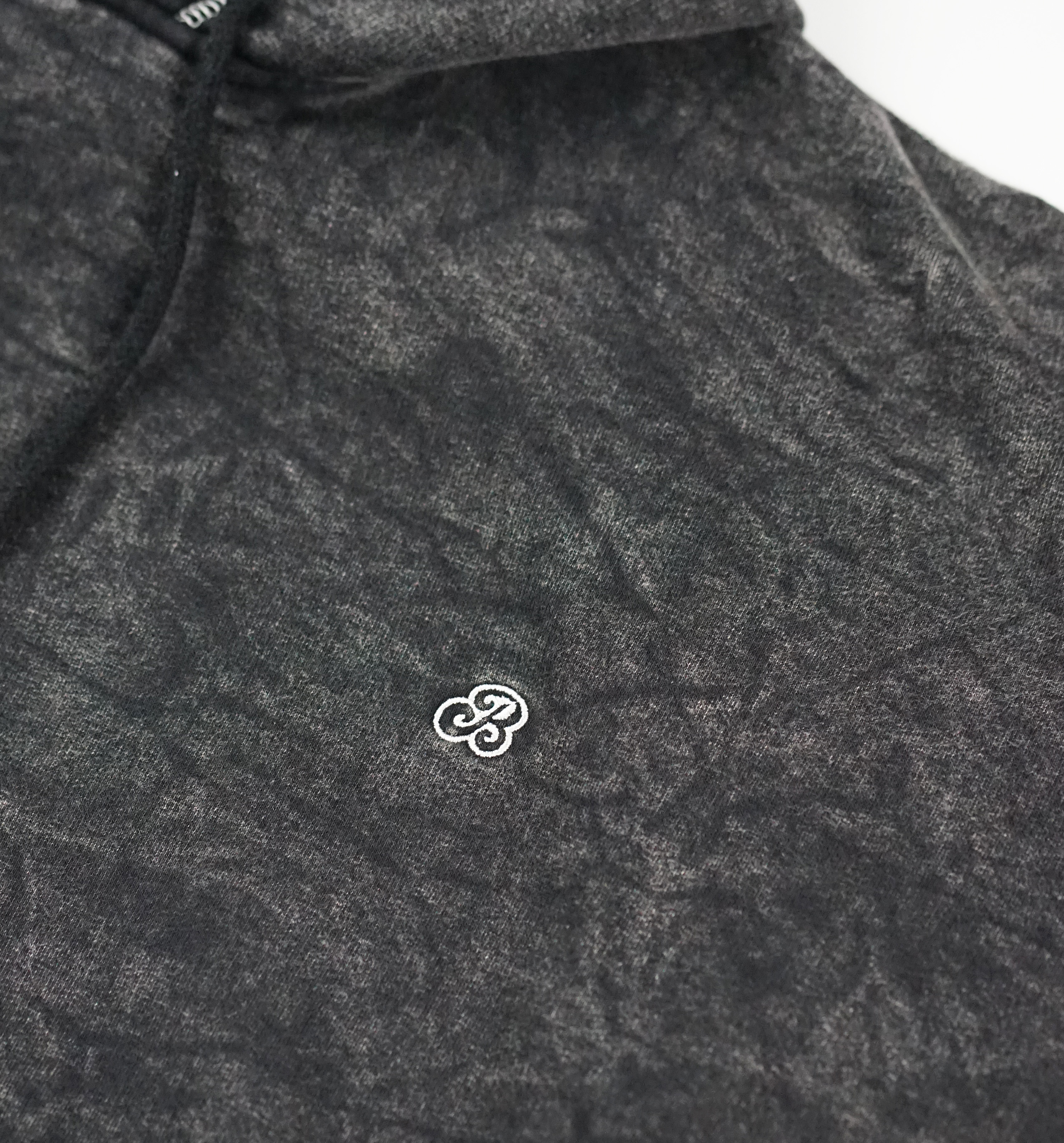 MARTINO - PULLOVER HOODIE WASHED BLACK 4