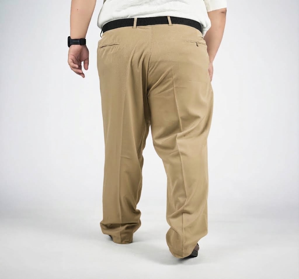 TIAMOVIC - Celana Bahan Formal Big Size Pria Khaki - BigJordan 2