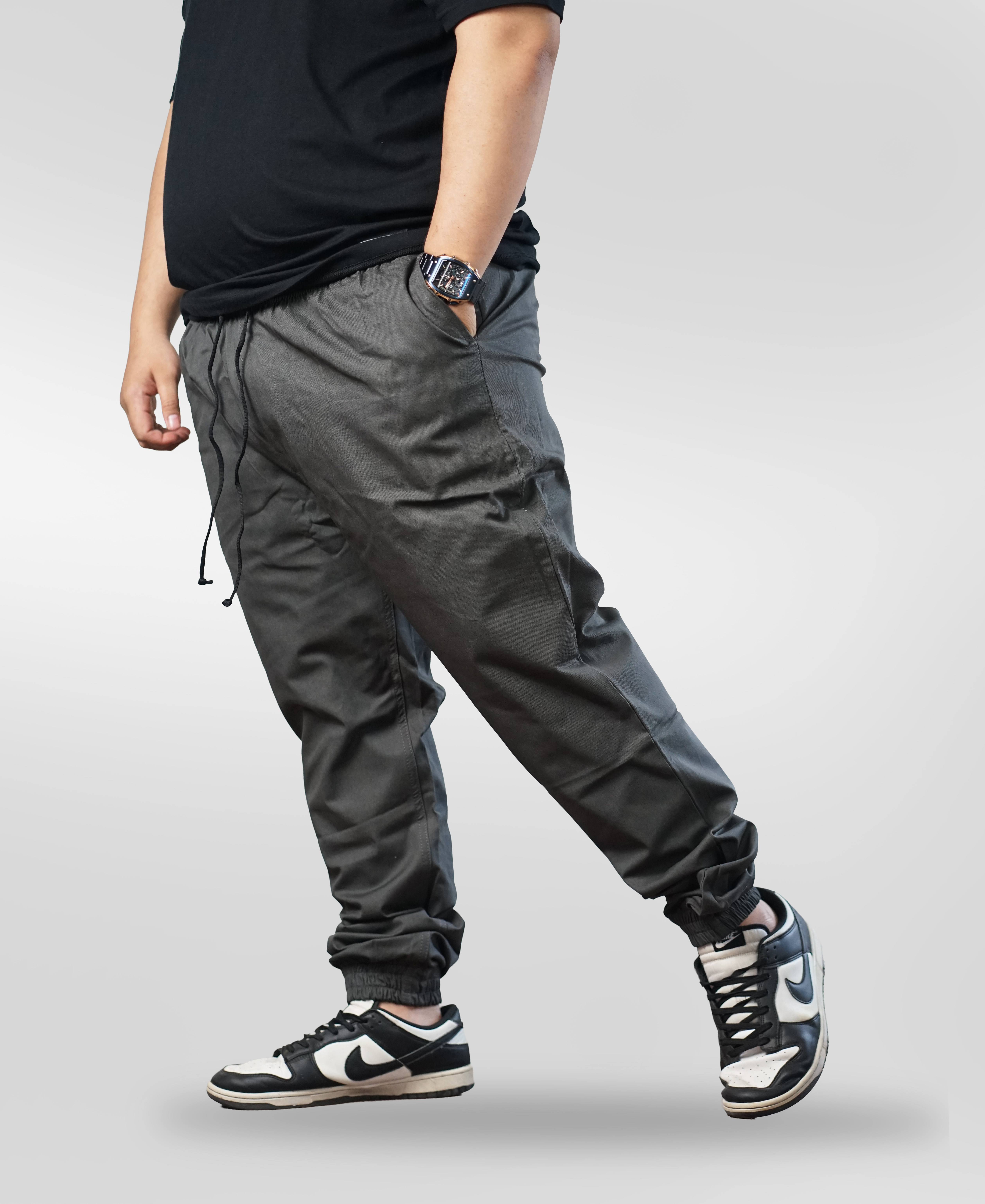Celana Jogger Big Size Jumbo - Abu Tua | BigJordan