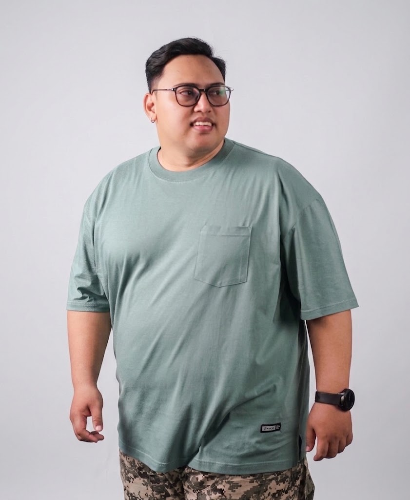 MINERALE KAOS O-NECK POCKET - MINERAL GREEN 2
