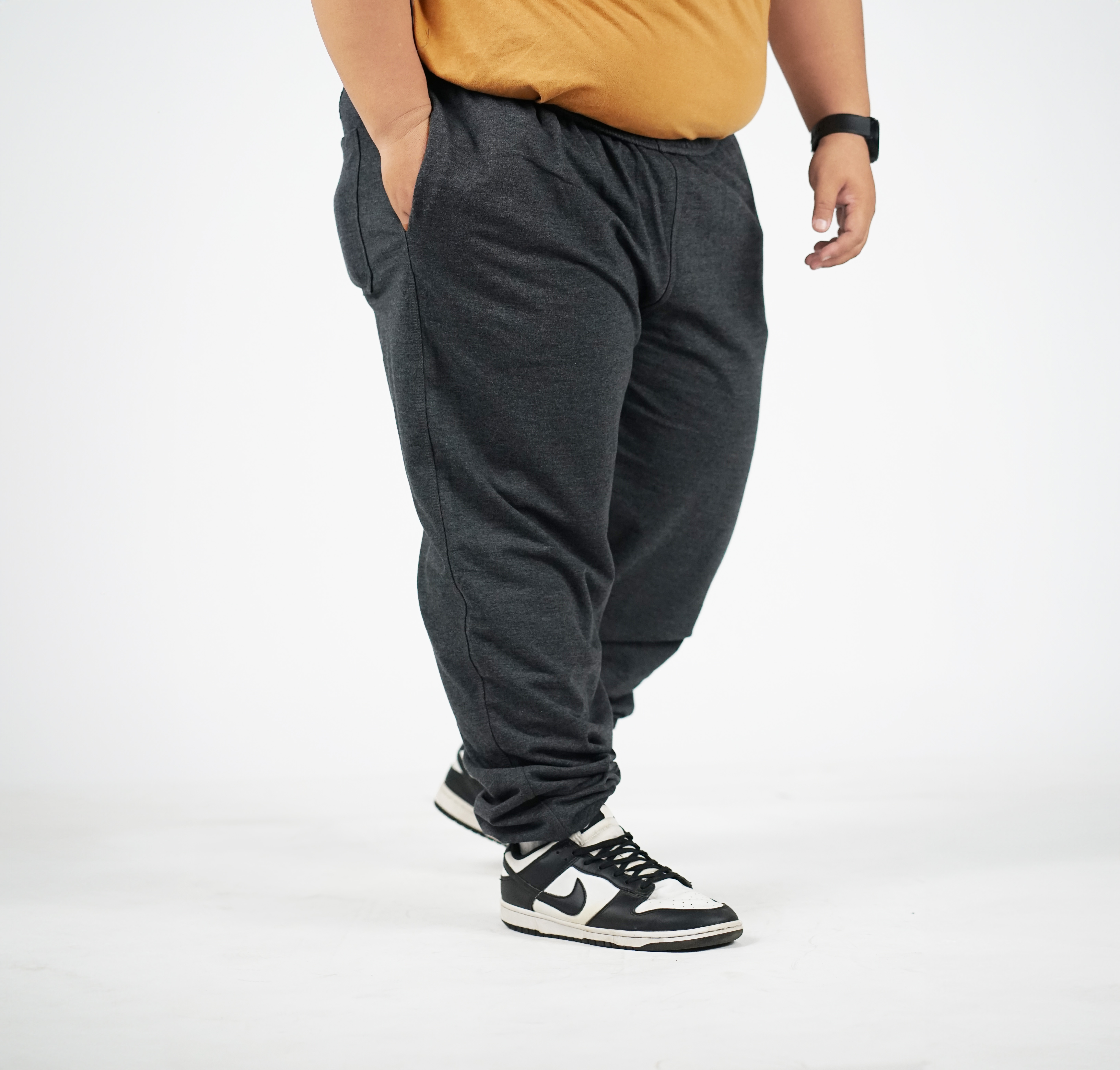 ZUMA DARK GRAY JOGGER TERRY 46 48 50 52 - ABU TUA