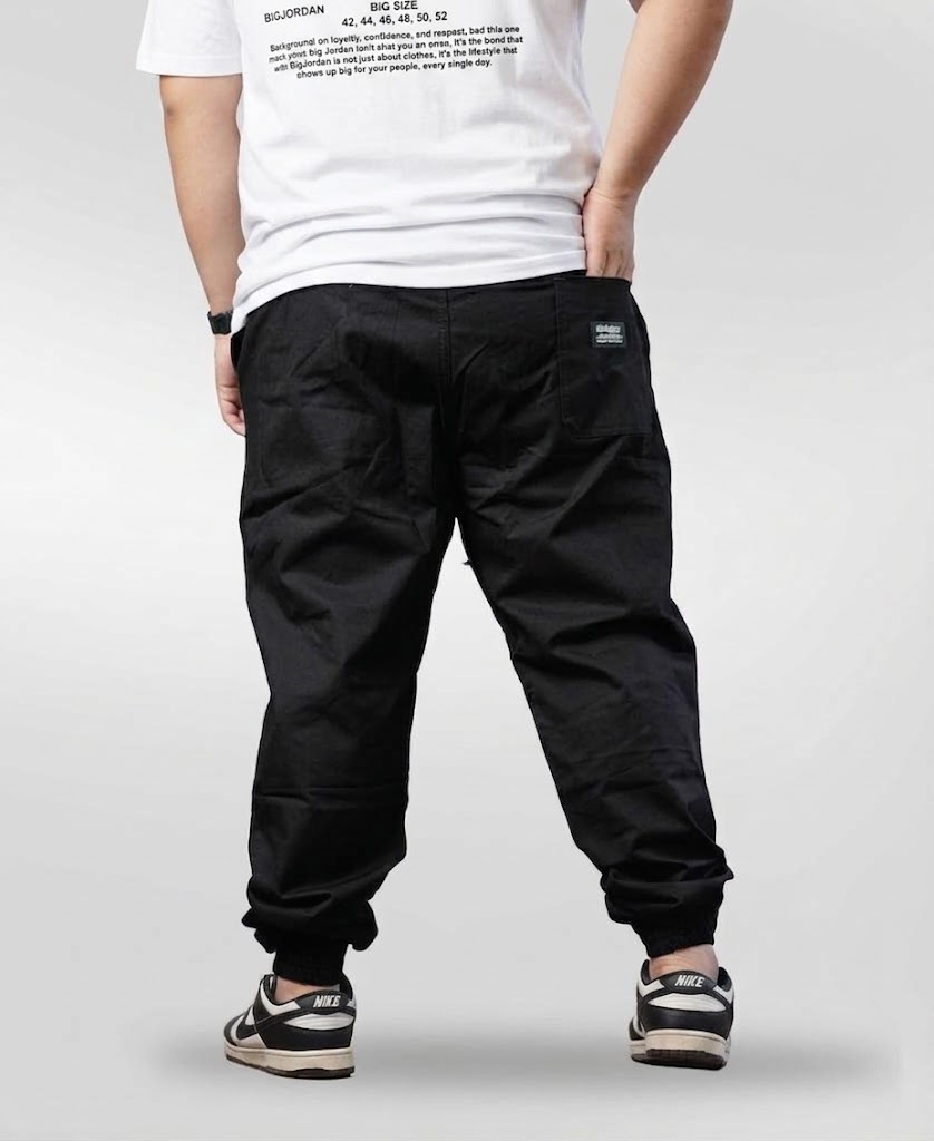 Celana Jogger  Big Size Jumbo - Hitam | BigJordan 2