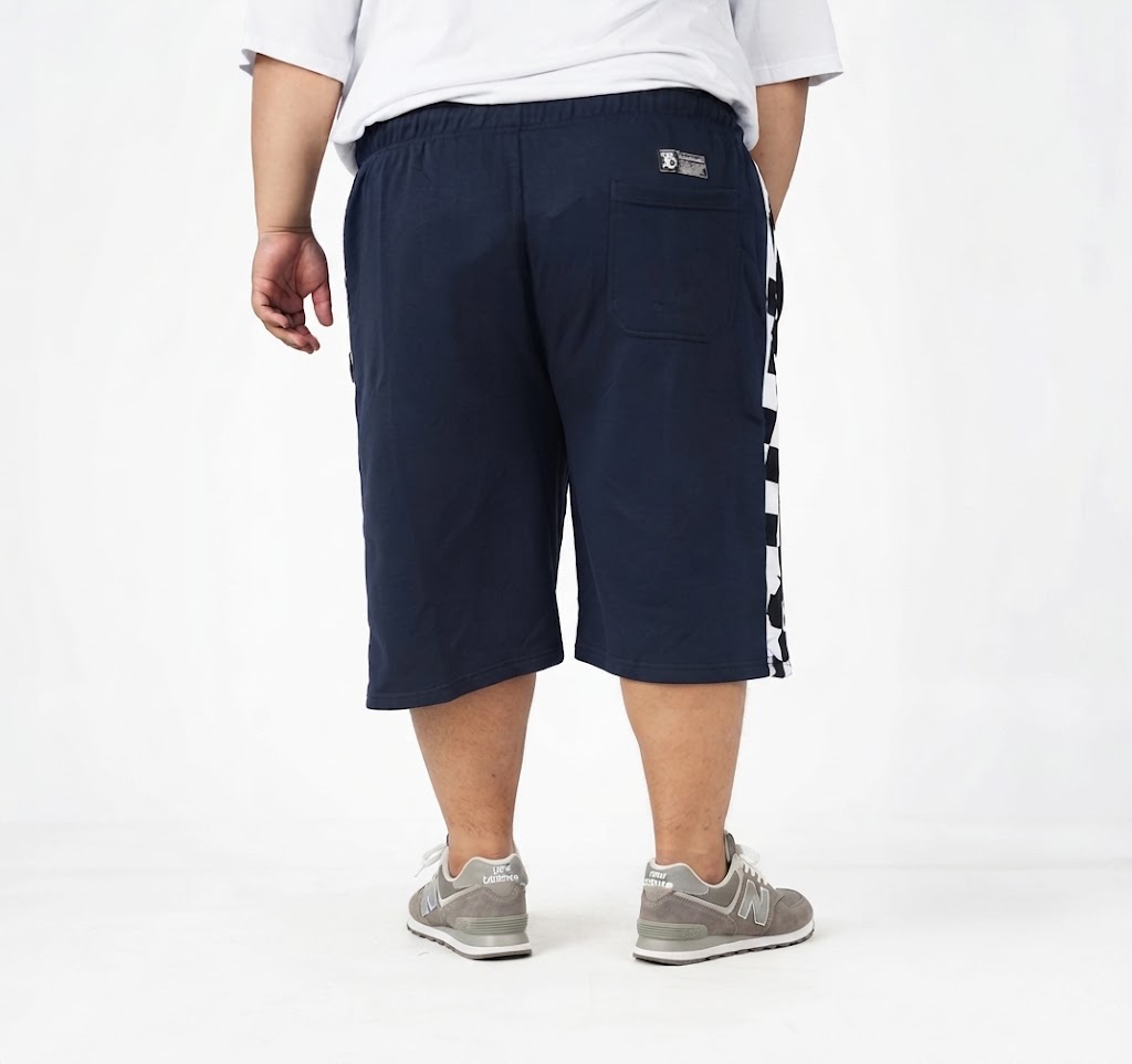 BLANCOVIC - Celana Pendek Pria Big Size Jumbo Ukuran 42-52 Nyaman & Adem Warna Navy | BigJordan 3