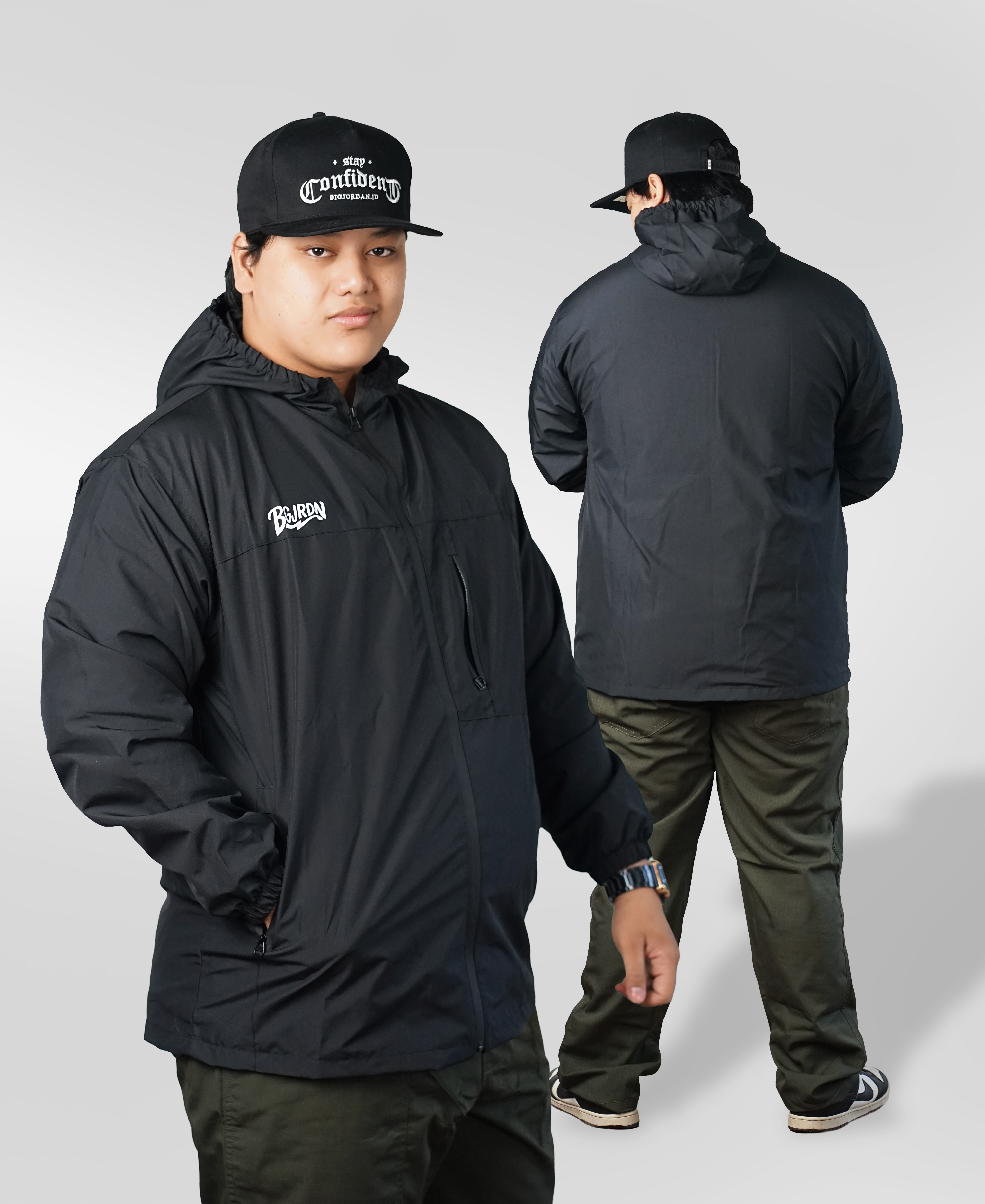 STEFANO - JAKET PARASUT BIG SIZE 6