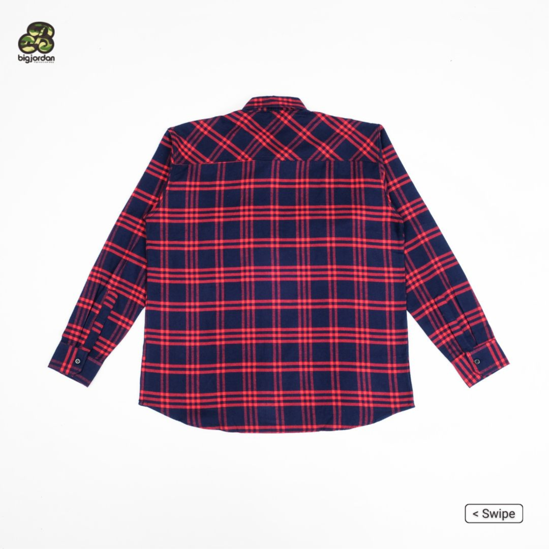 BENEVENTO - Kemeja Flannel Big Size Pria Ukuran Jumbo 4XL-8XL | bigjordan 3