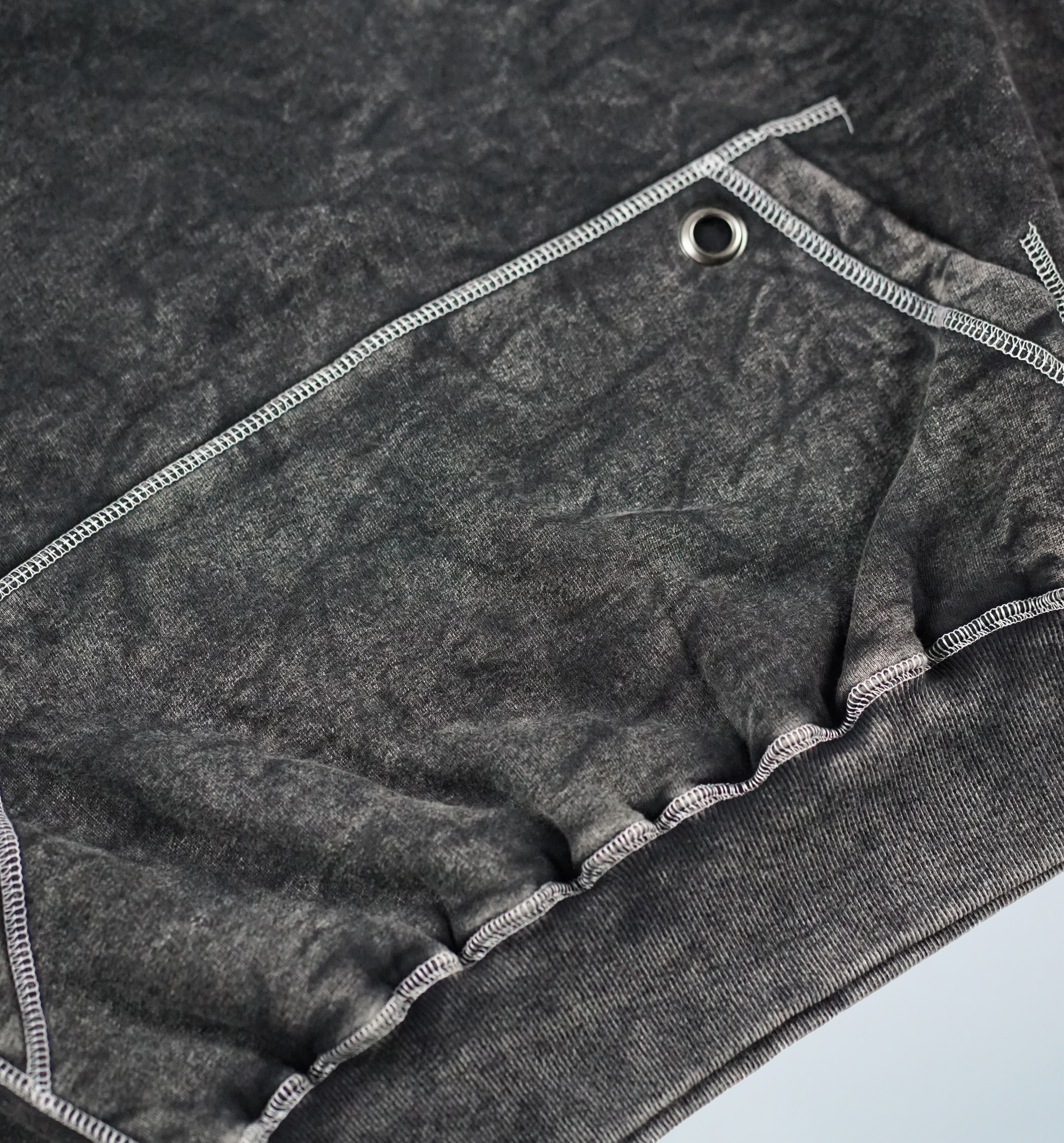 MARTINO - PULLOVER HOODIE WASHED BLACK 3