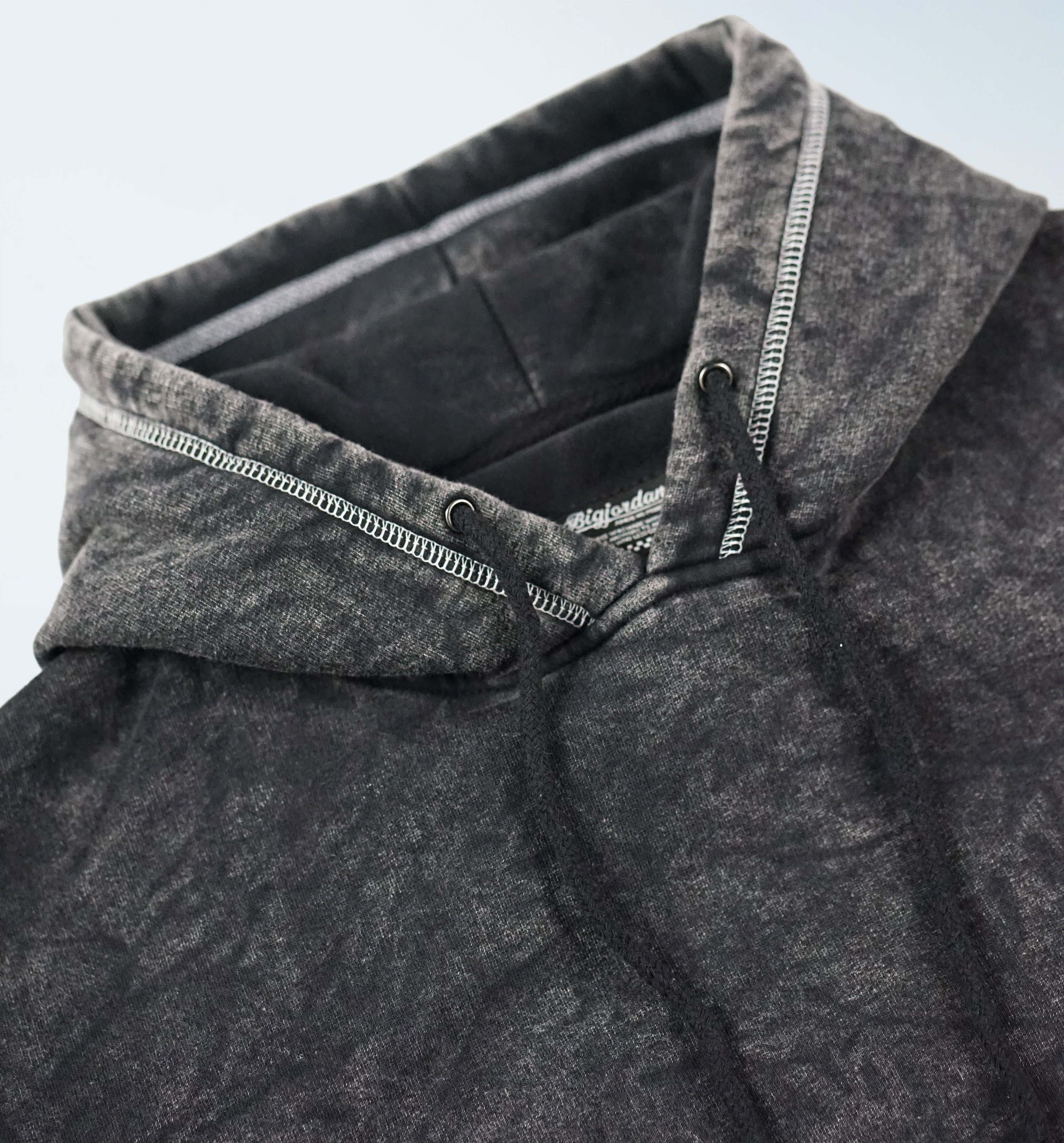 MARTINO - PULLOVER HOODIE WASHED BLACK 5