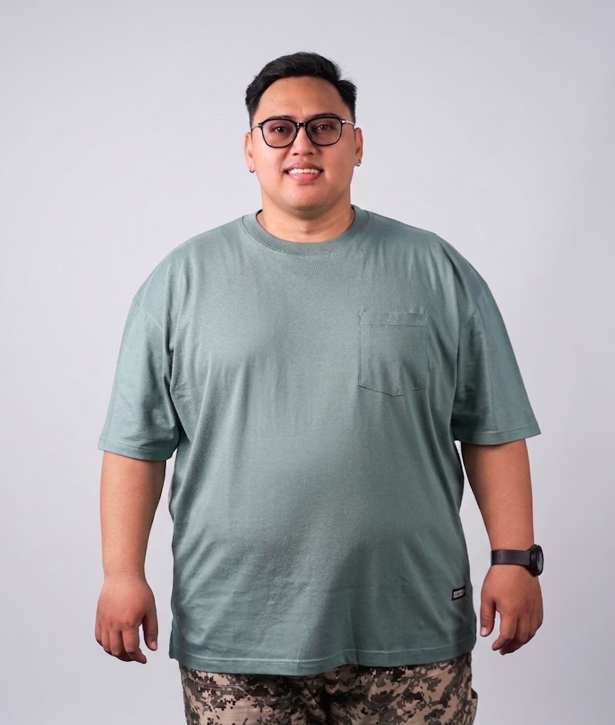MINERALE KAOS O-NECK POCKET - MINERAL GREEN