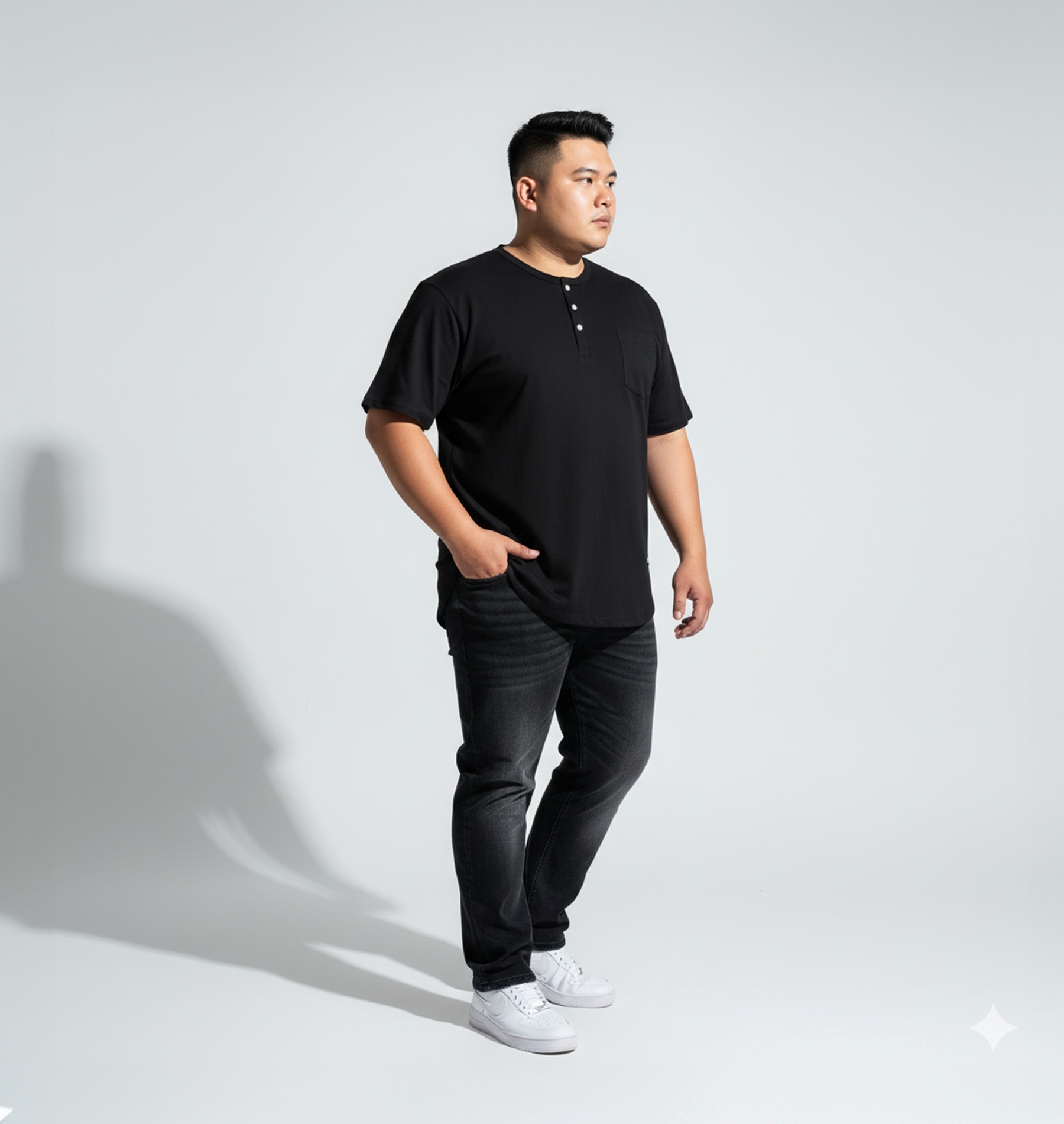KAOS KOKO KURTA HITAM 4XL 5XL 6XL 7XL 8XL