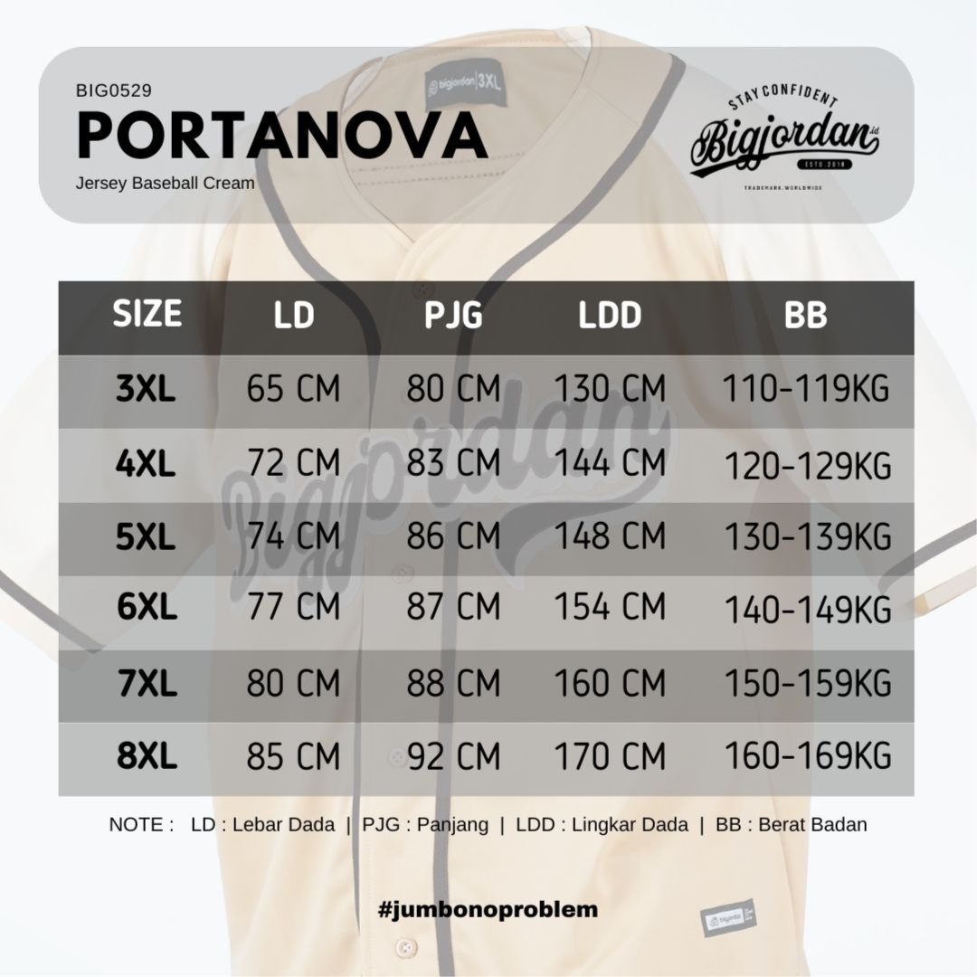 PORTANOVA - JERSEY BASEBALL CREAM 11