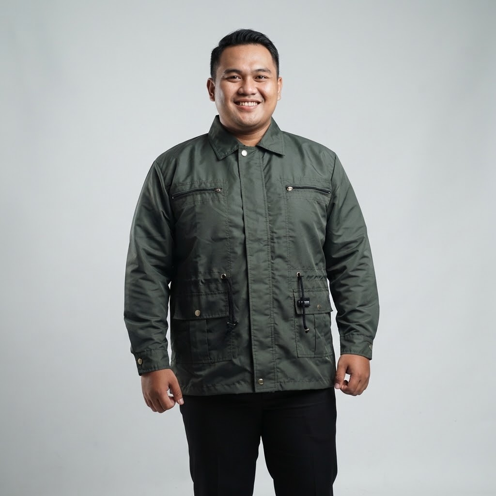 JAKET PARKA HIJAU 2XL