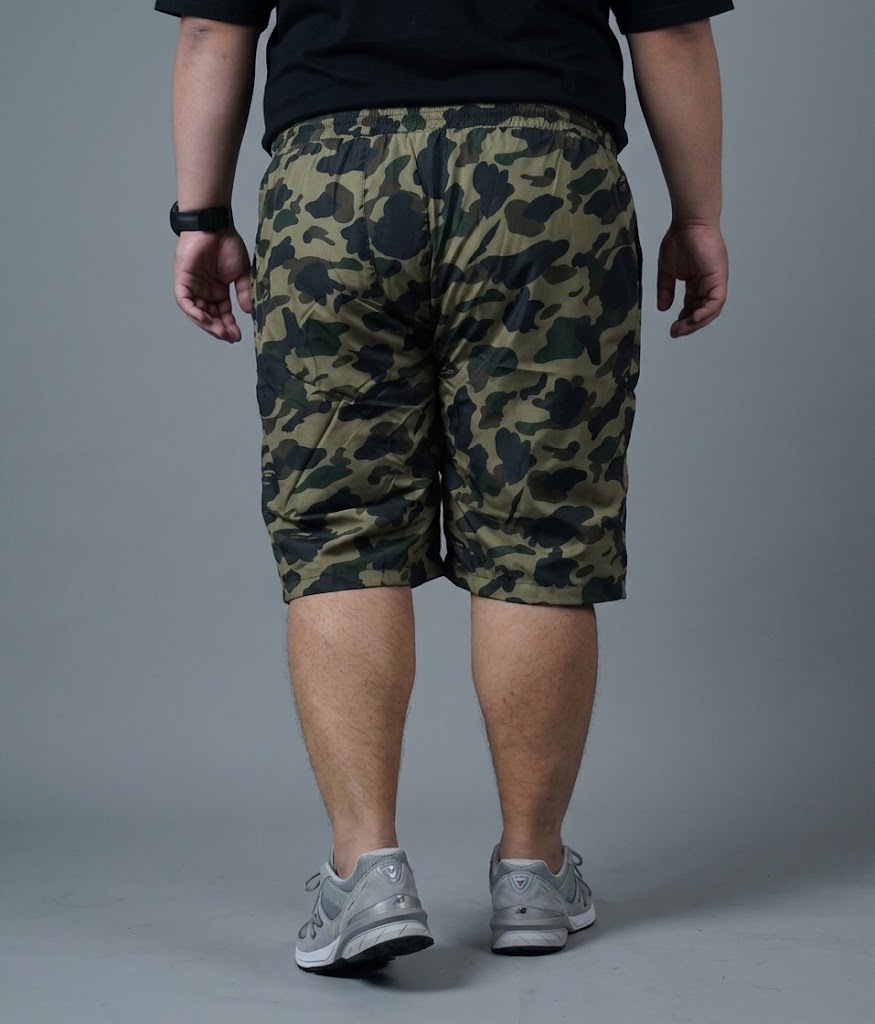 CELANA PENDEK PARASUT BIG SIZE MOTIF ARMY US WOODLAND 2