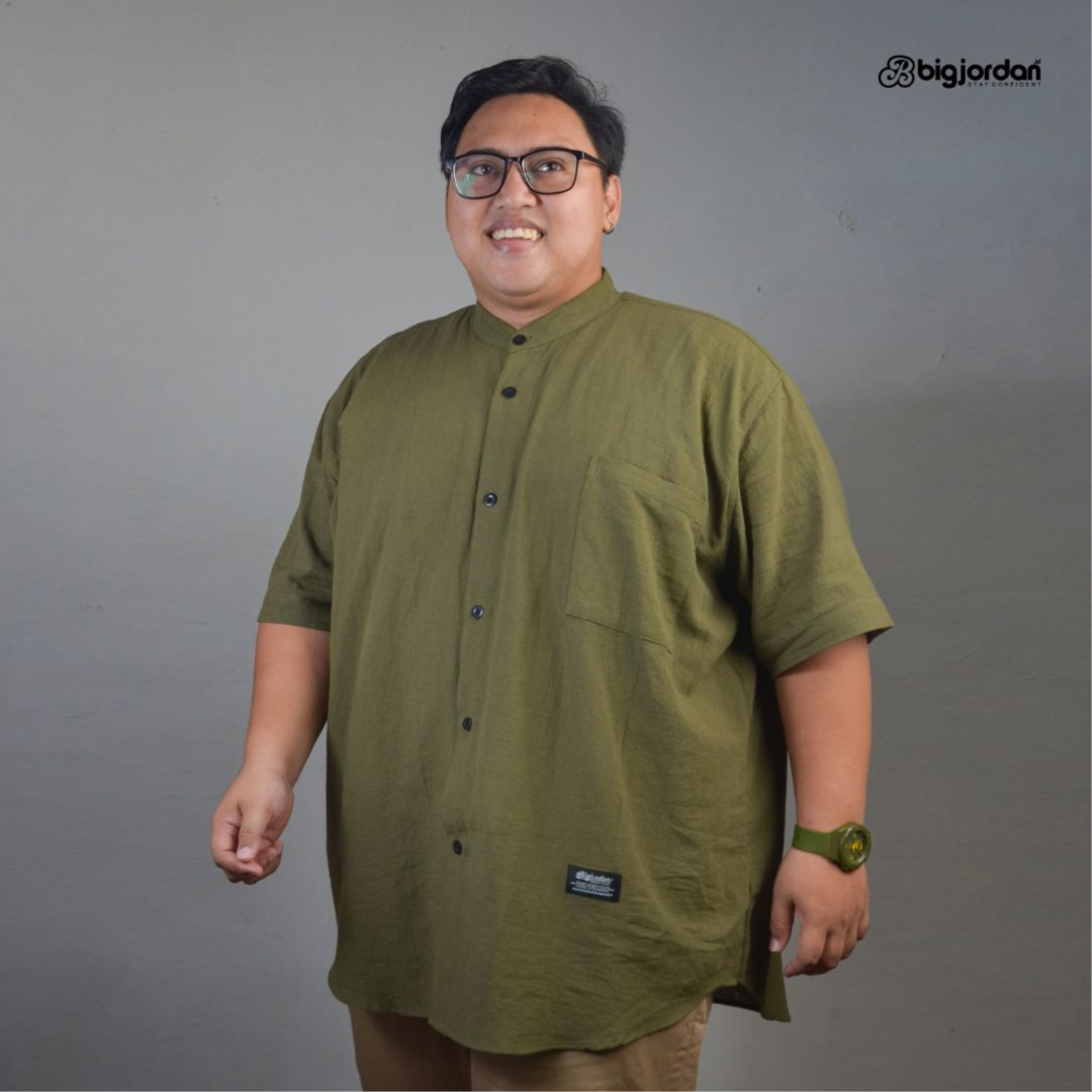 OMAR HIJAU - KEMEJA KOKO LINEN