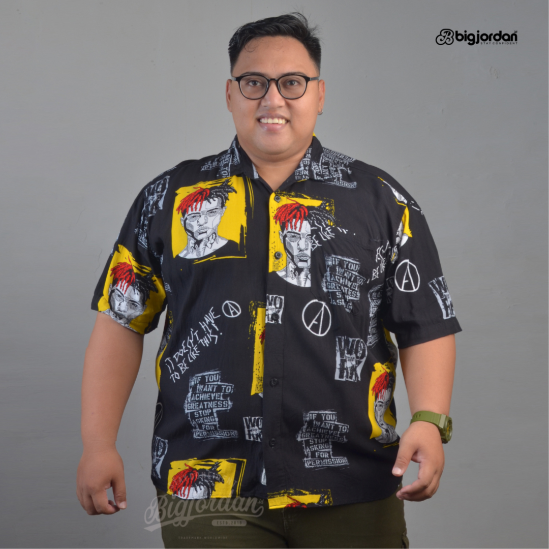 GIALLO - KEMEJA MOTF FULL PRINT
