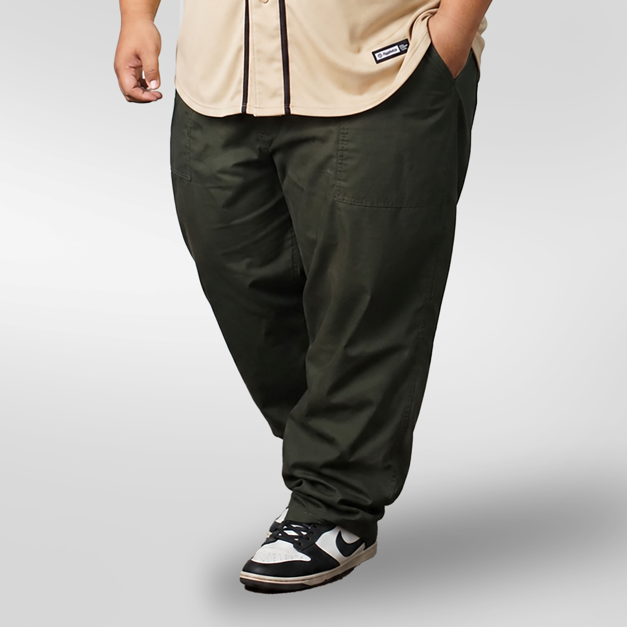 ROMERO - CELANA FATIGUE PRIA BIG SIZE HIJAU ARMY 2