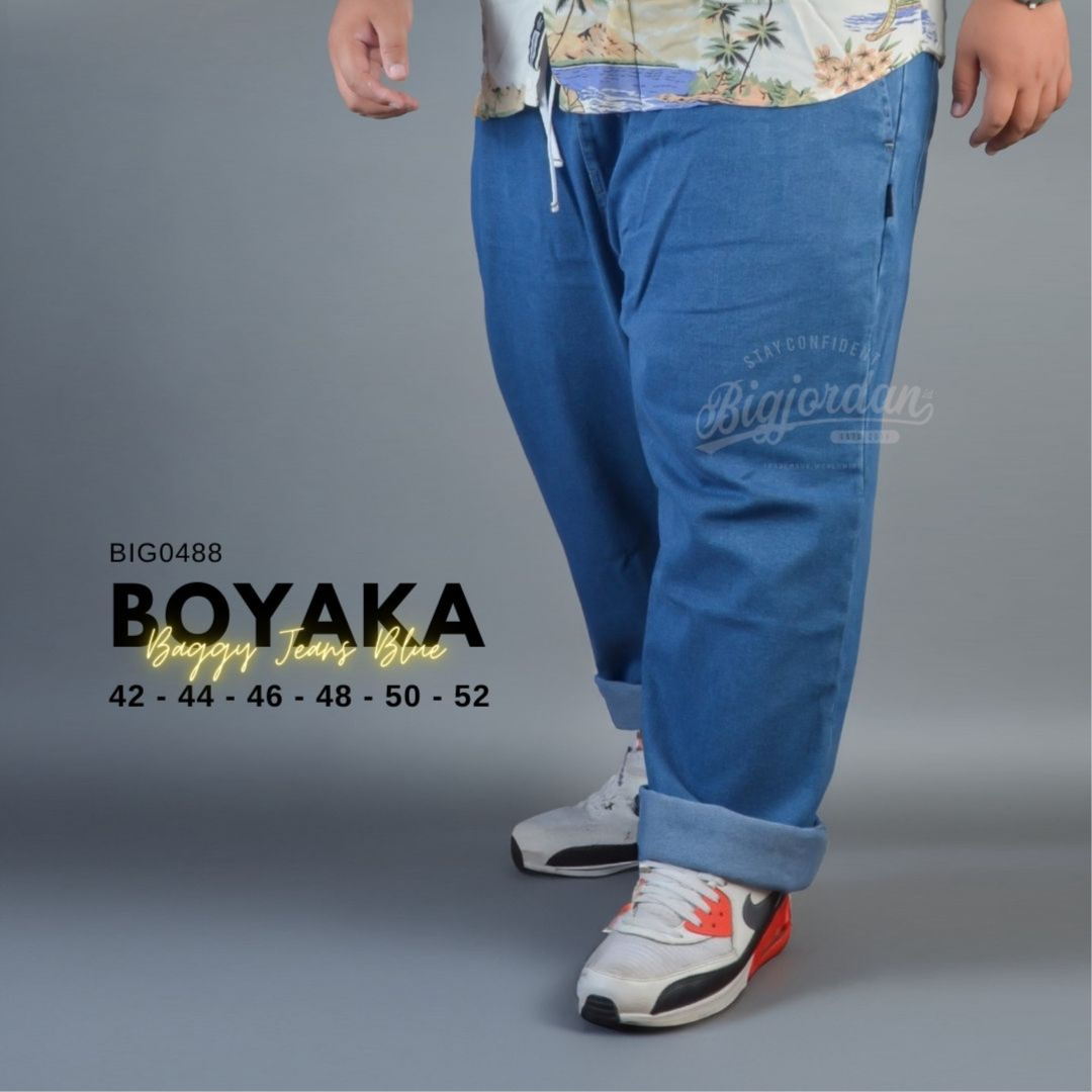 BOYAKA - CELANA JEANS BAGGY STEEL BLUE 6