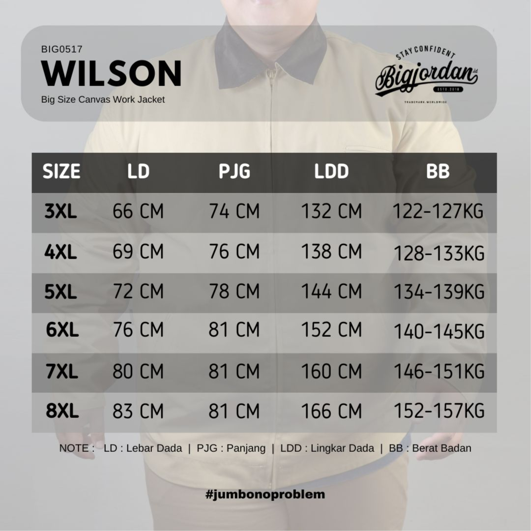 WILSON - Cream Canvas Work Jacket 6