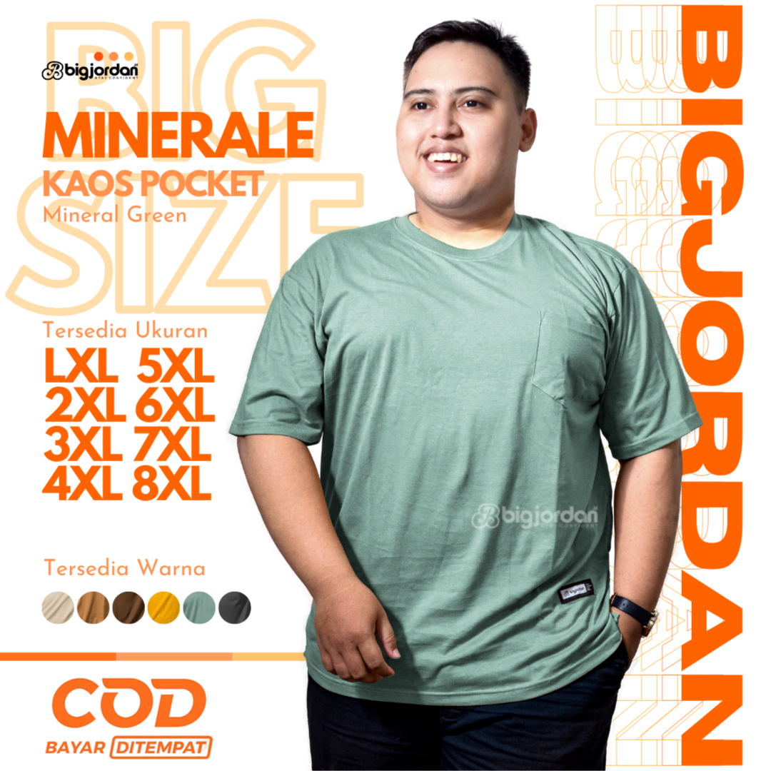 MINERALE KAOS O-NECK POCKET - MINERAL GREEN