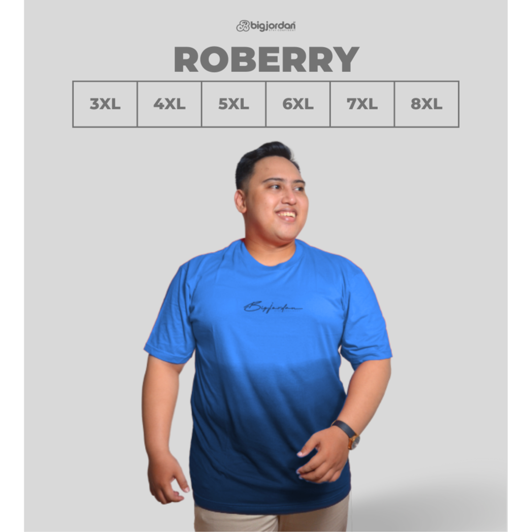 ROBERRY KAOS GRADASI BIRU HITAM