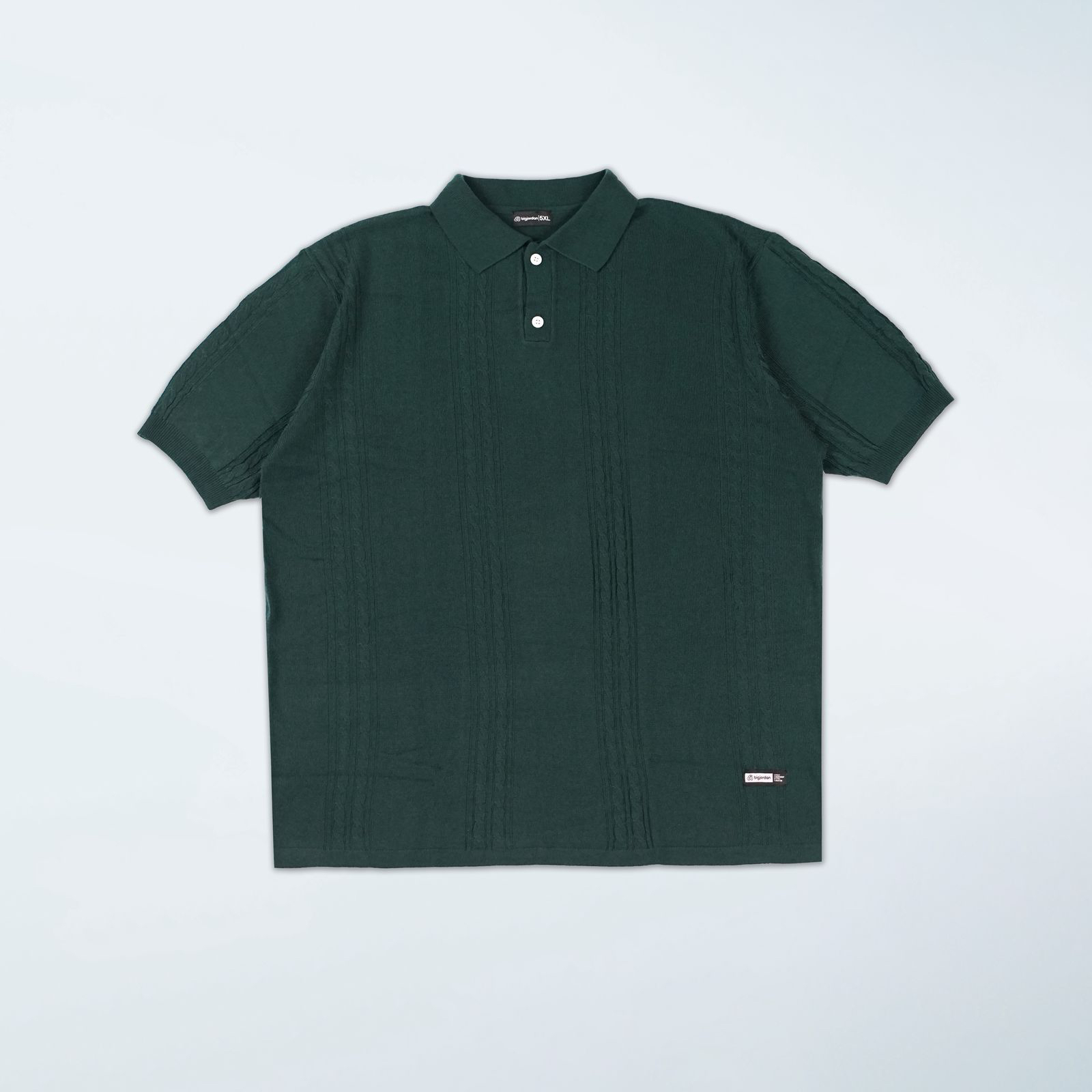 AZZURRO - POLO SHIRT AKRILIK HIJAU TUA