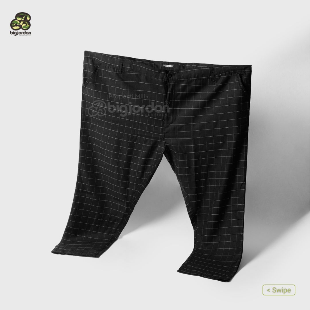 MONZA HITAM - CELANA TARTAN PANJANG