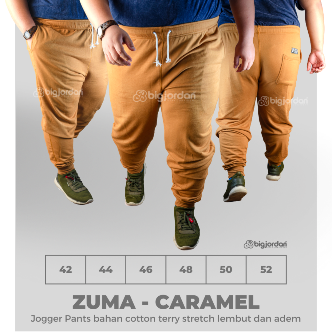 ZUMA CARAMEL JOGGER TERRY 46 48 50 52