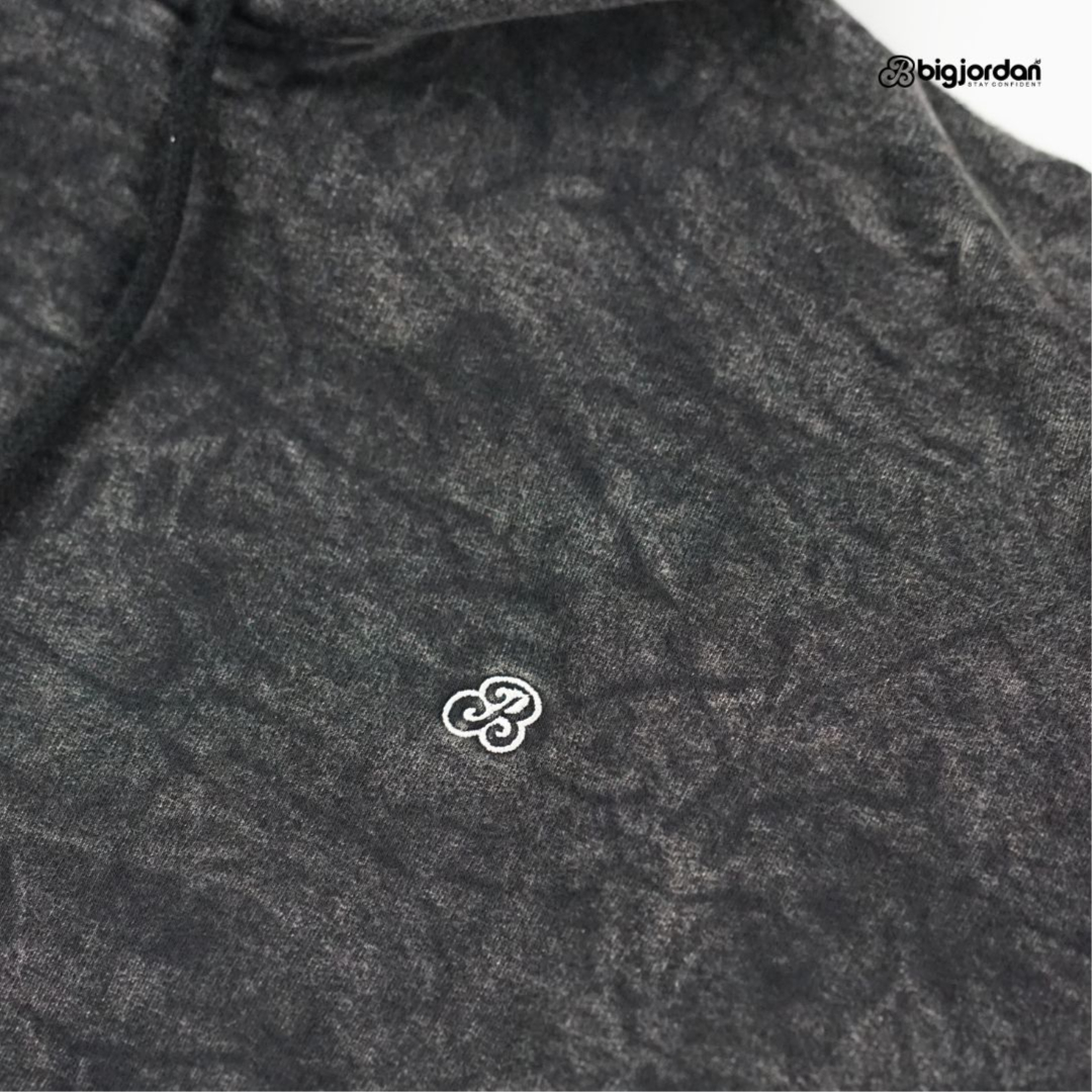 MARTINO - PULLOVER HOODIE WASHED BLACK 4