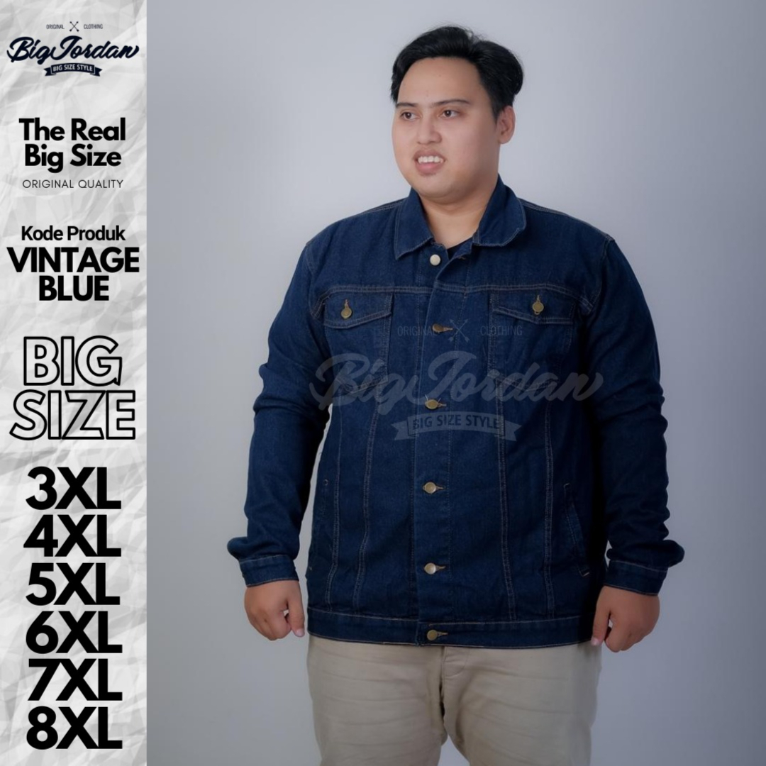 JAKET JEANS VINTAGE BLUE