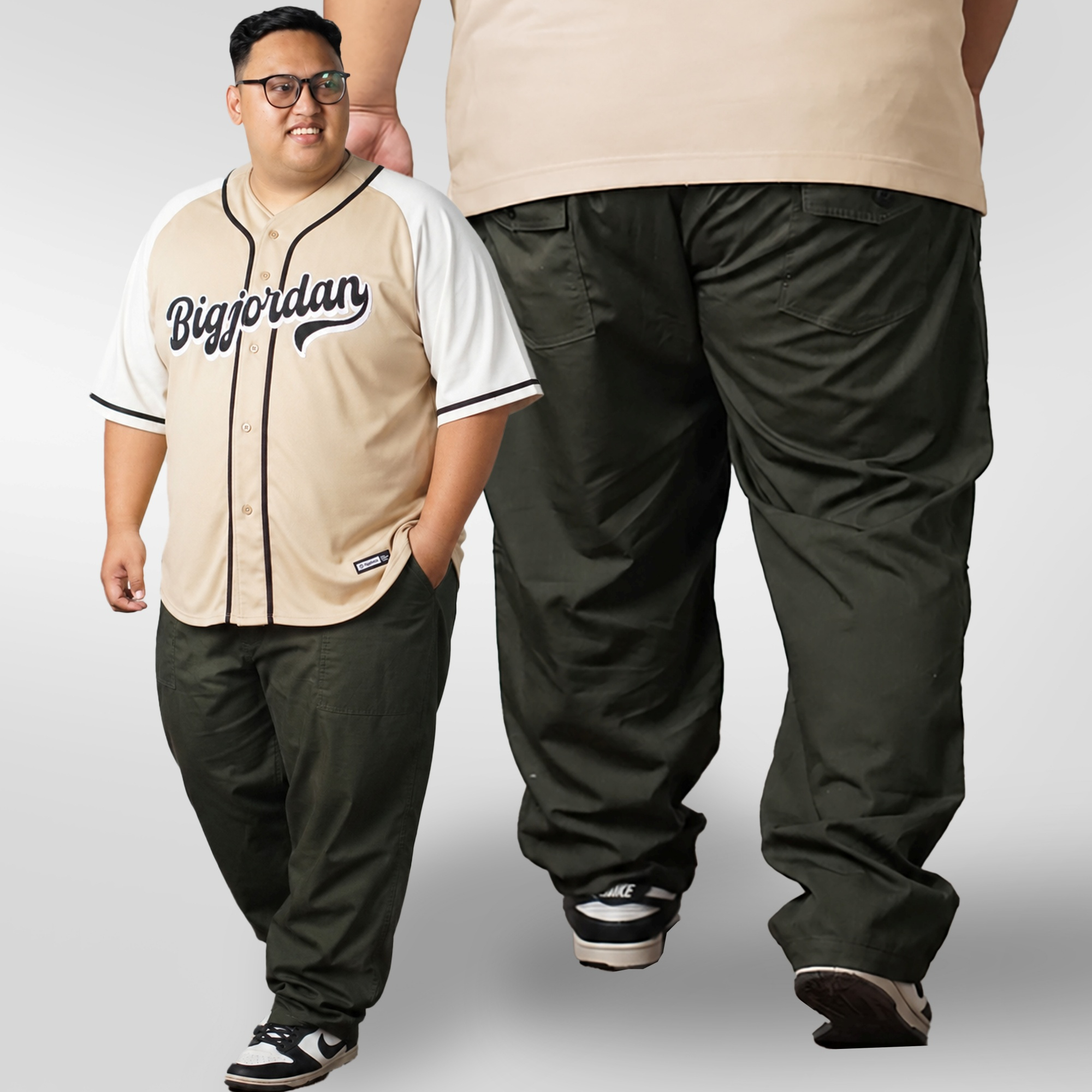 ROMERO - CELANA FATIGUE PRIA BIG SIZE HIJAU ARMY 4