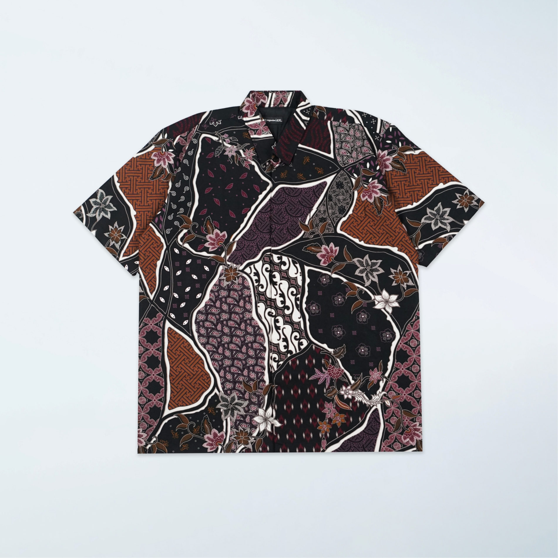 GIORDANO - KEMEJA BATIK PENDEK