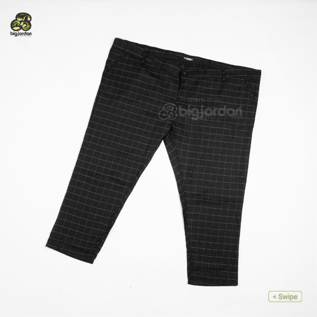 MONZA HITAM - CELANA TARTAN PANJANG 3
