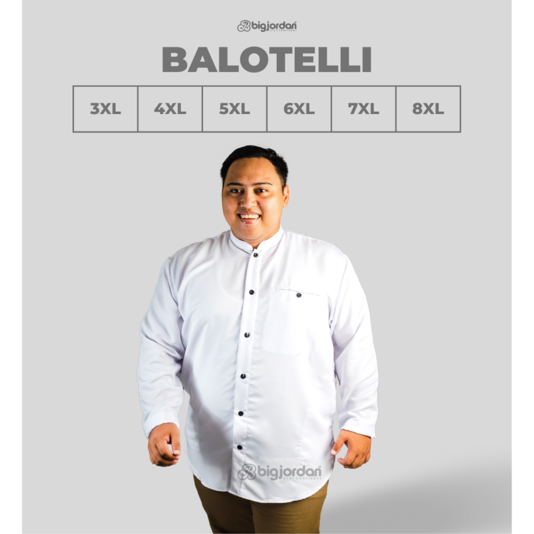 BALOTELLI PUTIH - KOKO LENGAN PANJANG 2