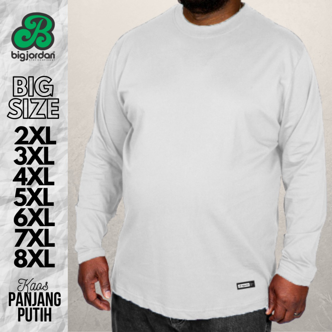 KAOS PANJANG O-NECK PUTIH