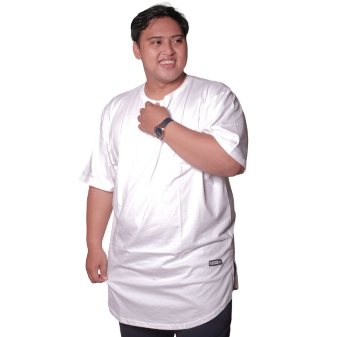 KAOS KOKO KURTA PUTIH 4XL 5XL 6XL 7XL 8XL